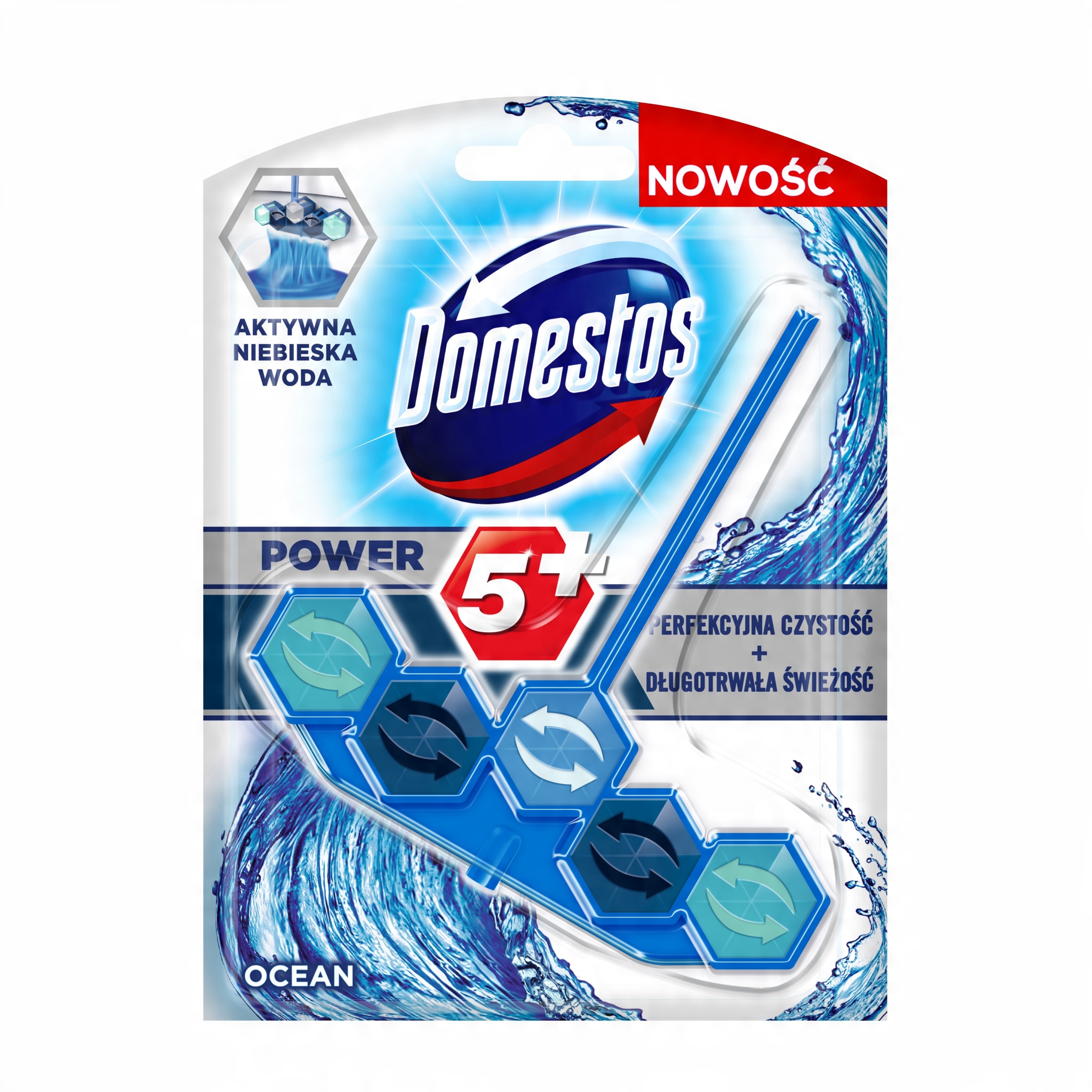 

Domestos Power5 Niebieska Woda Kostka Wc Ocean 53g