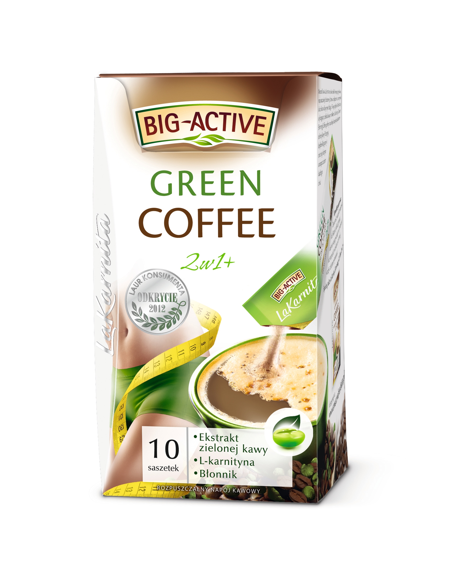 Kawa rozpuszczalna Big-Active La Karnita Green Coffee 2w1+