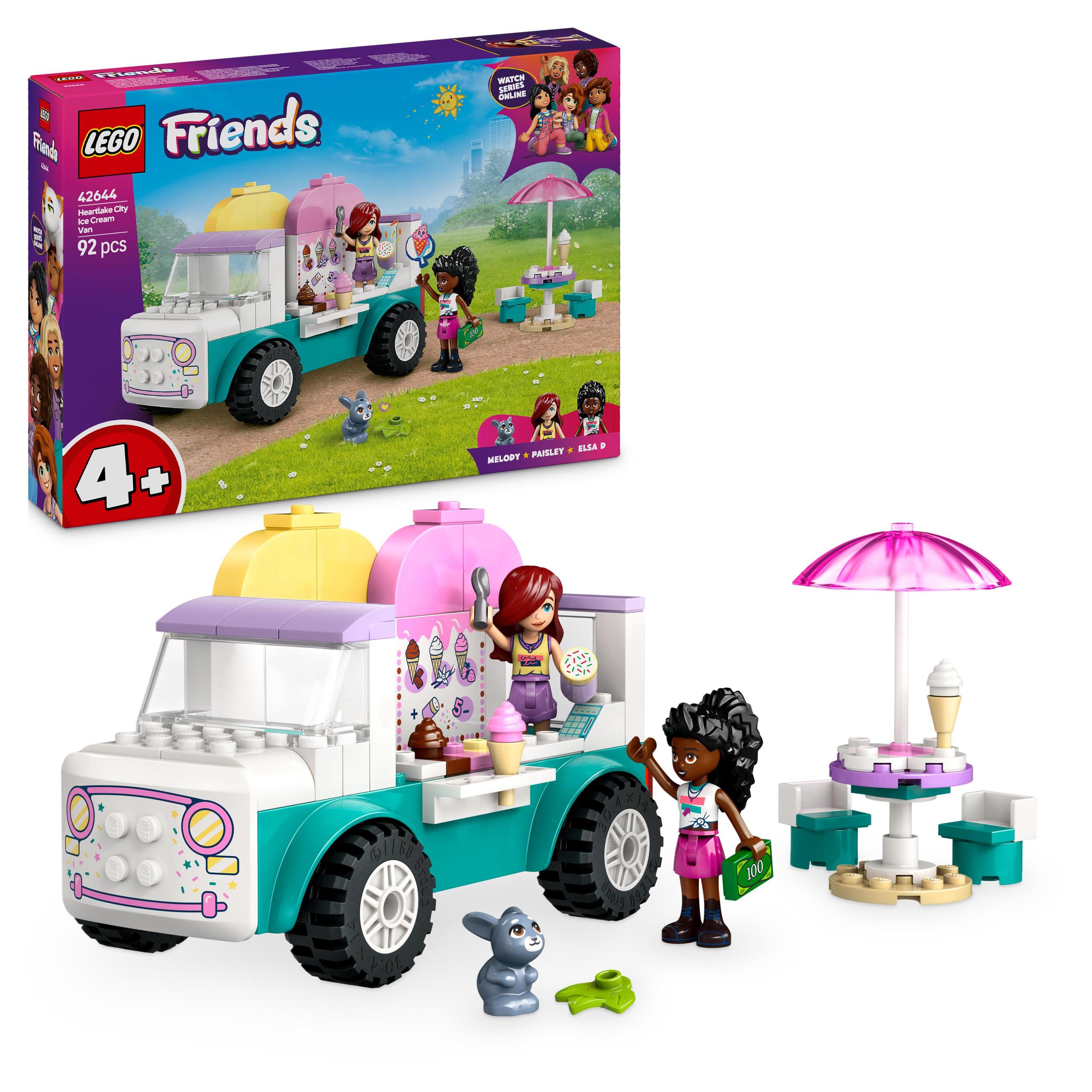 Lego Friends 42644 Zmrzlinový vůz ve městě Heartlake Figurky Vozidlo
