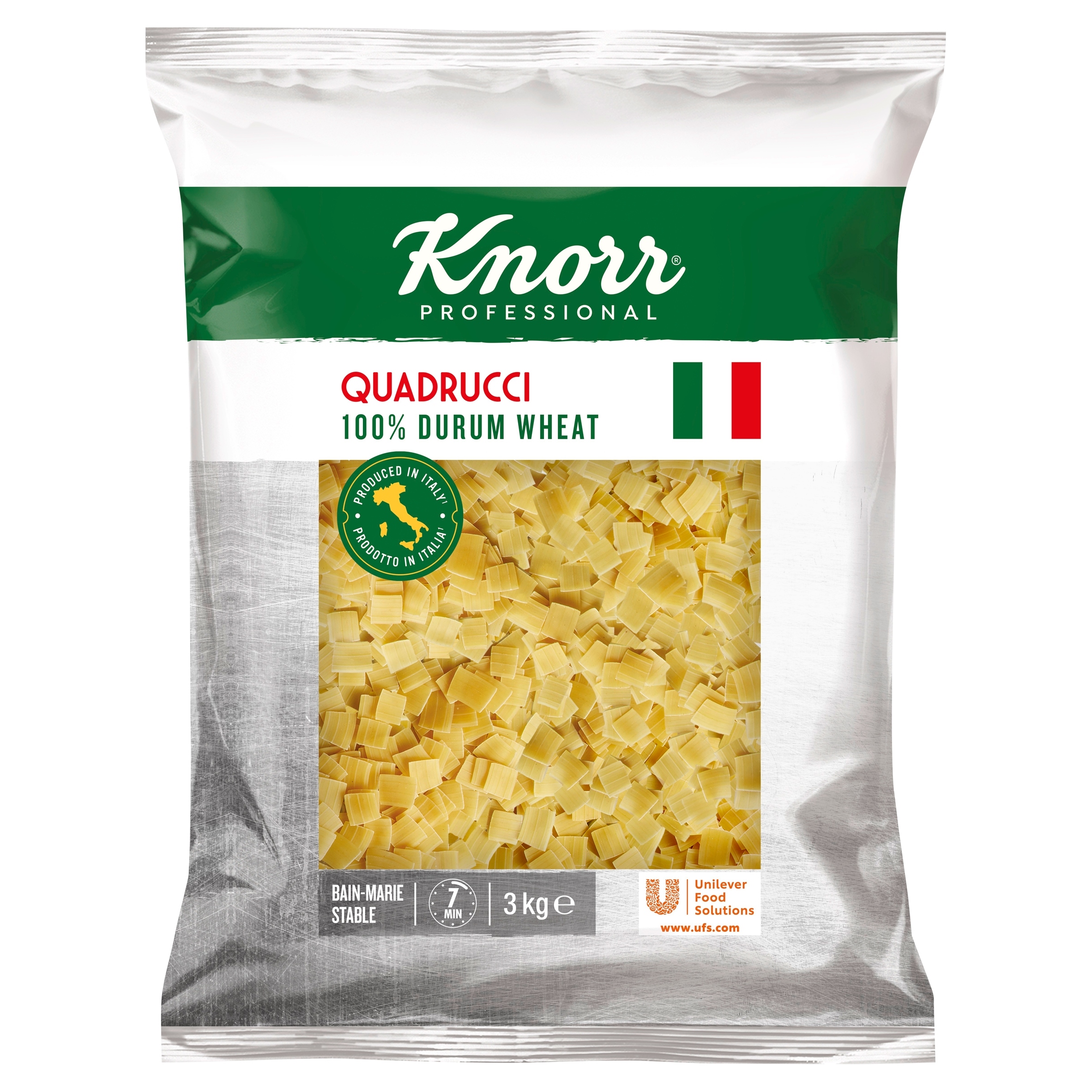 Levně Těstoviny lazanki Quadrucci 3 kg Knorr