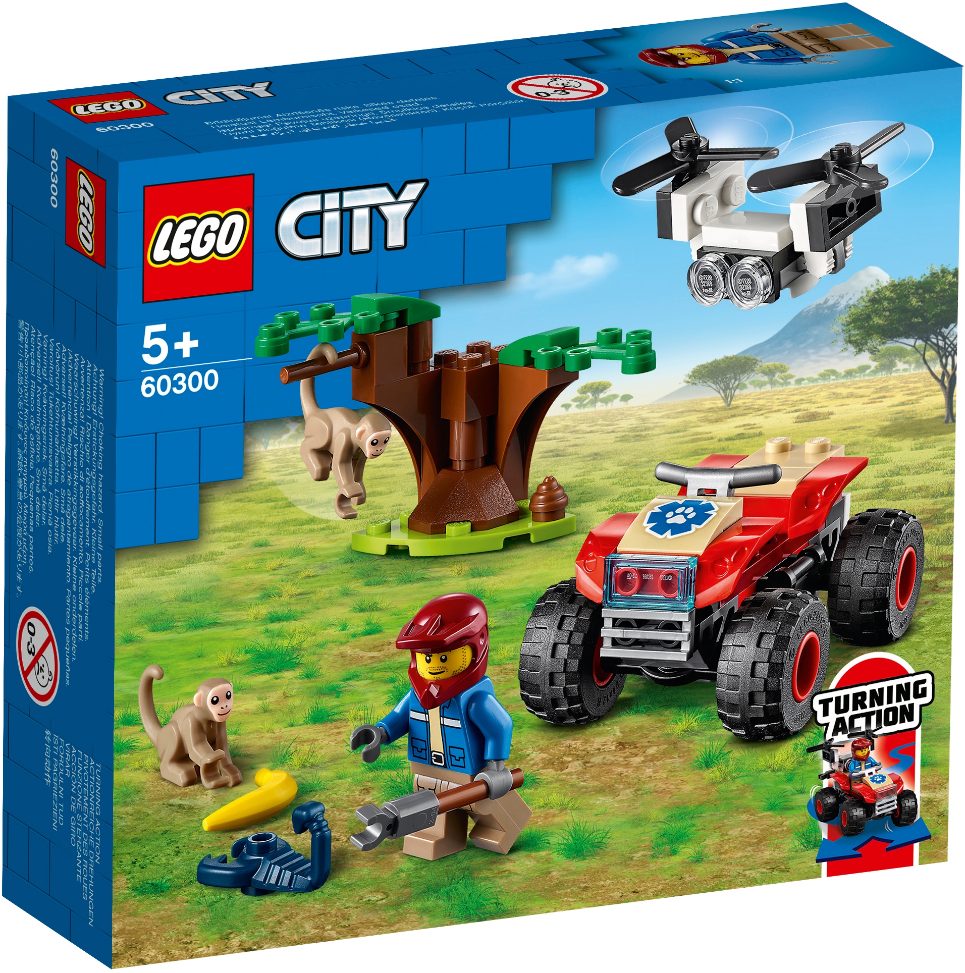 Lego 60300 City – Čtyřkolka záchranářů divokých zvířat