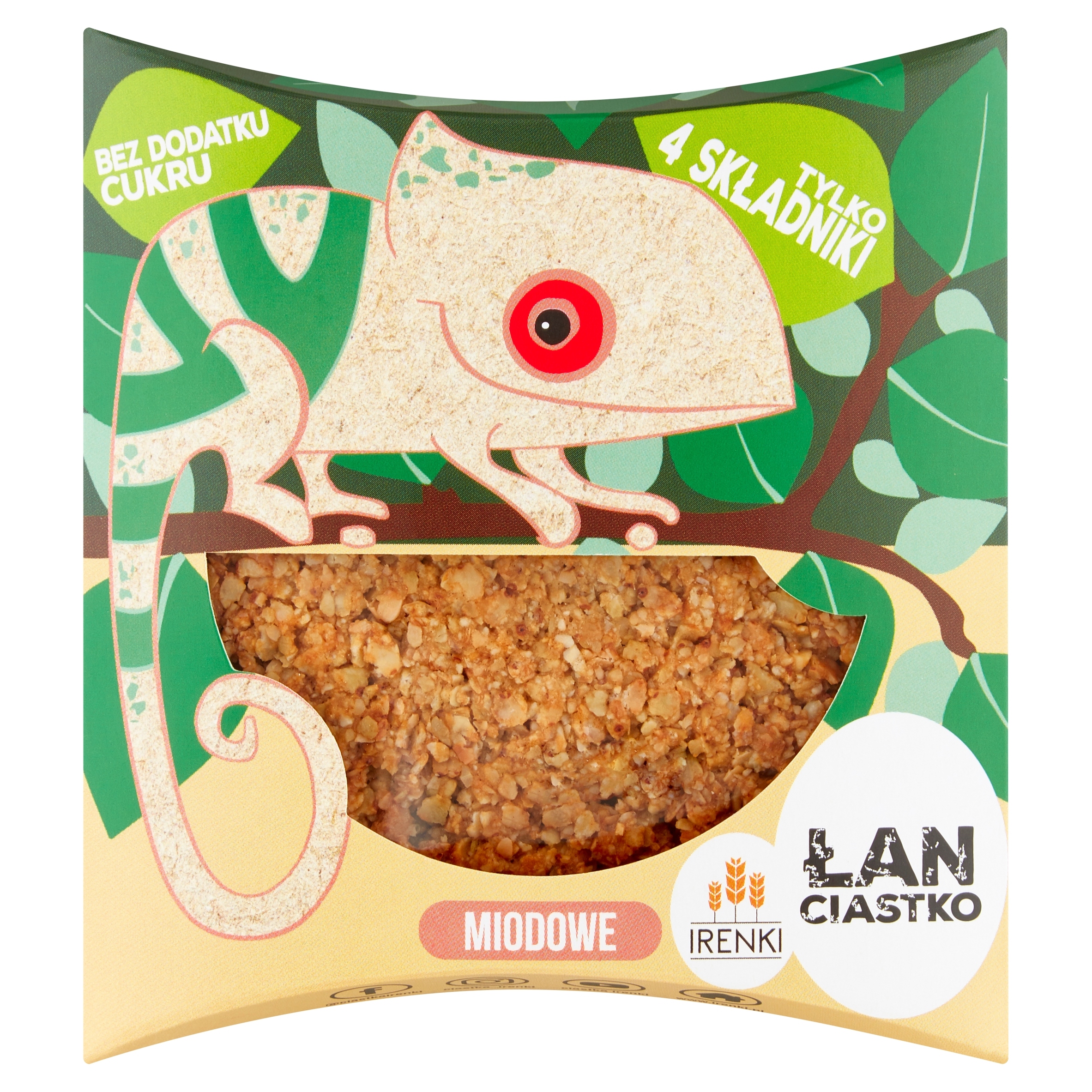 Levně 5 x Irenki Medovo-oříškové sušenky bez cukru 40 g chameleon