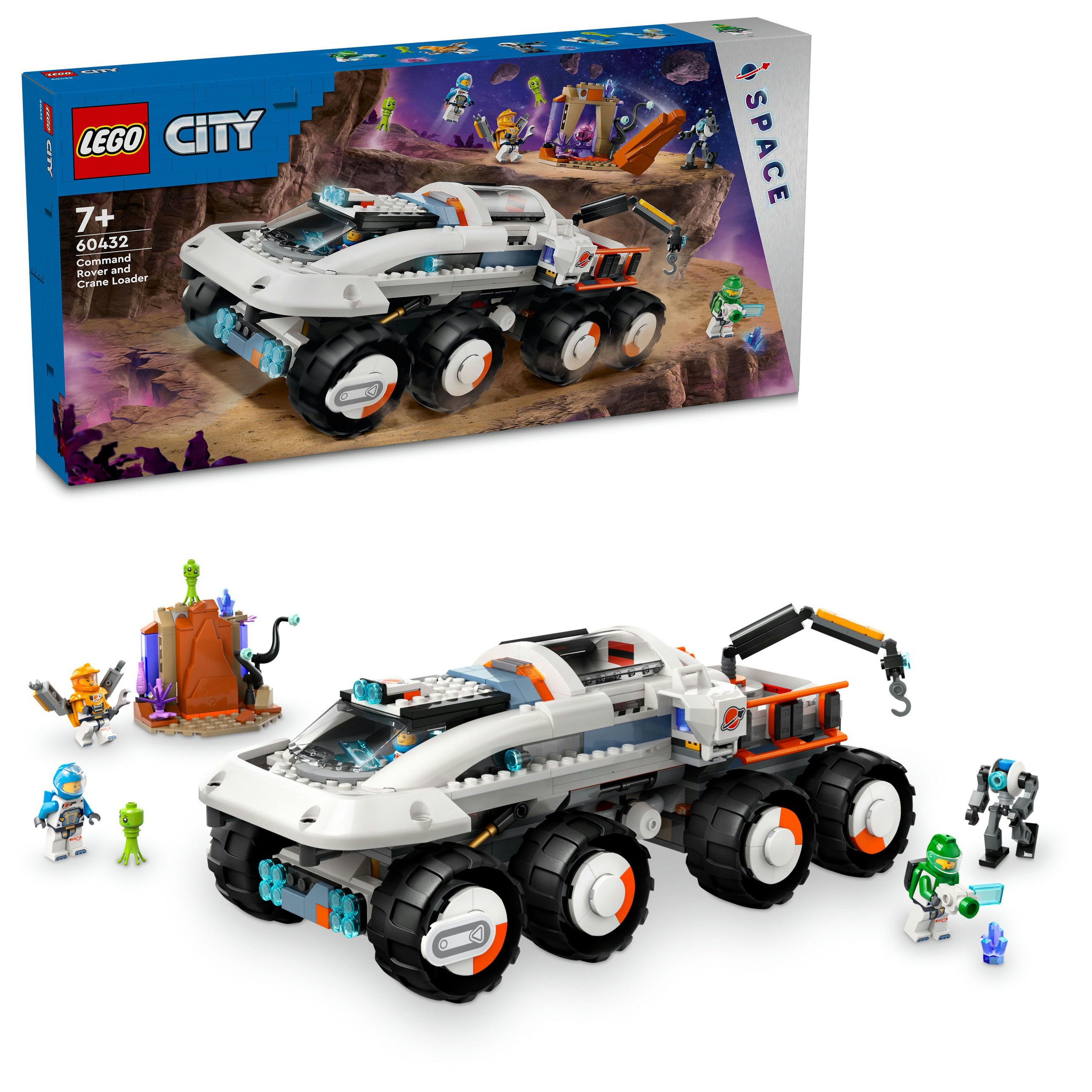 Nové Originální Lego 60432 City – velitelský vůz s nákladním jeřábem
