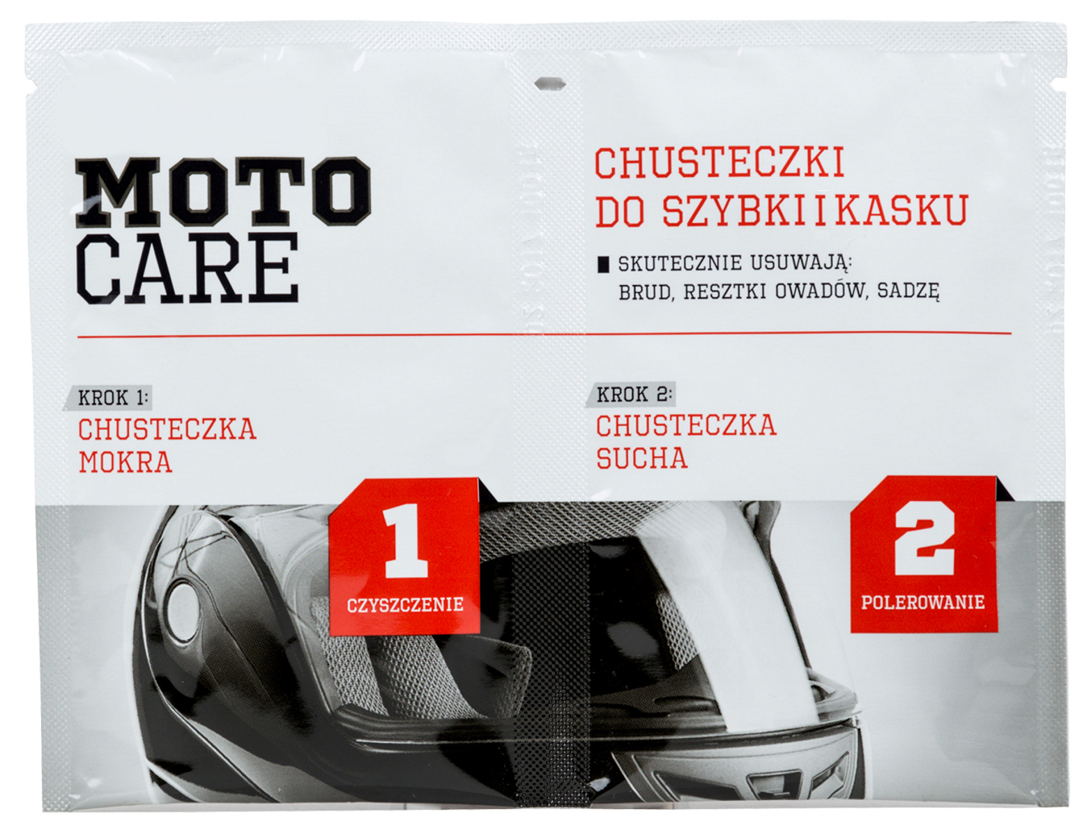 Autoland Moto Care chusteczki do czyszczenia szyby kasku