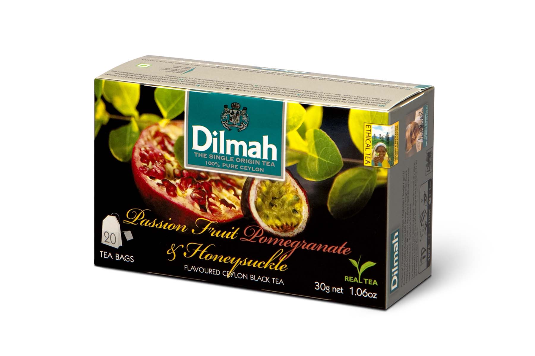 Levně Dilmah Cejlonský černý čaj s vůní marakuji 30 g
