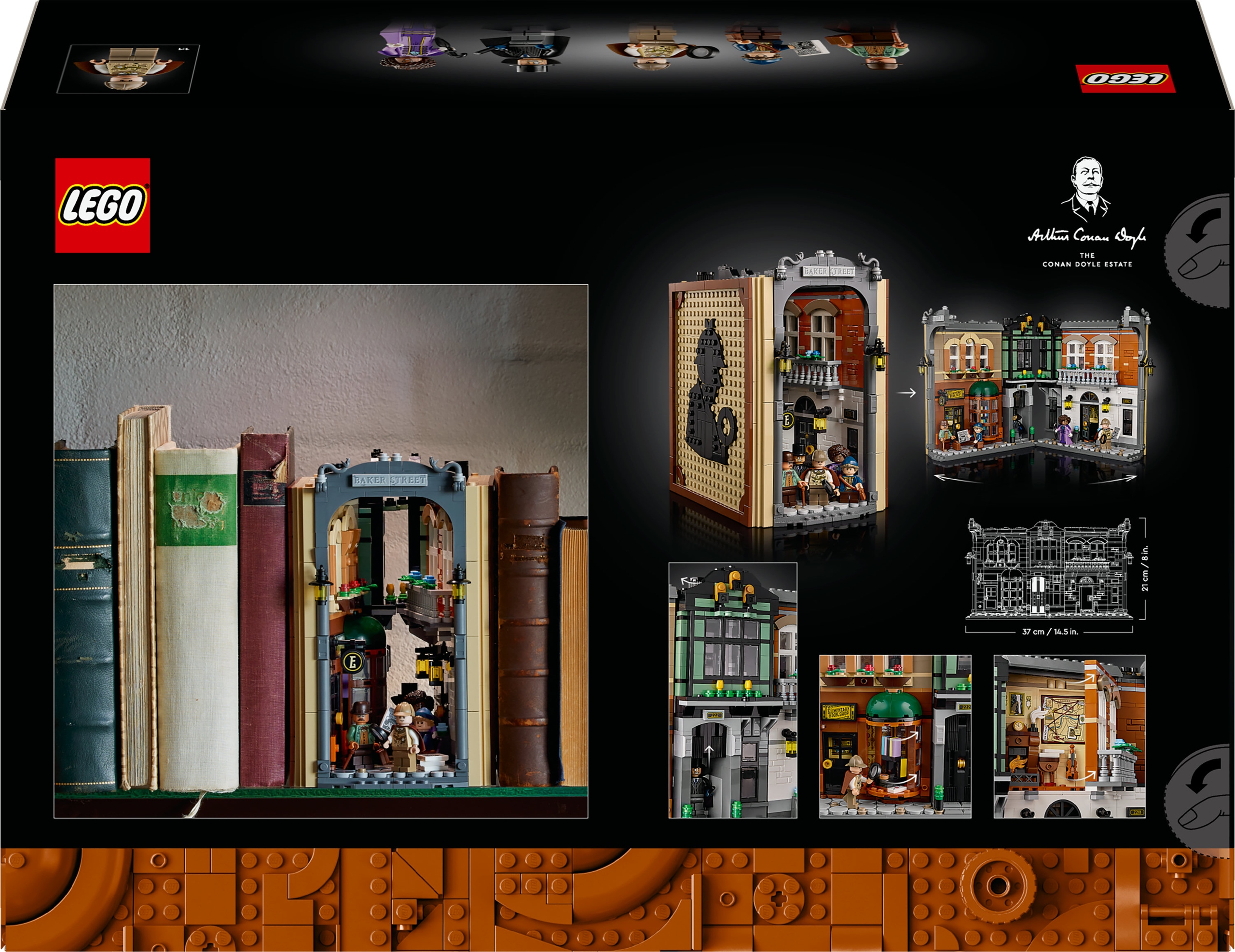 Lego Icons 10351 Sherlock Holmes: Koutek s knihami