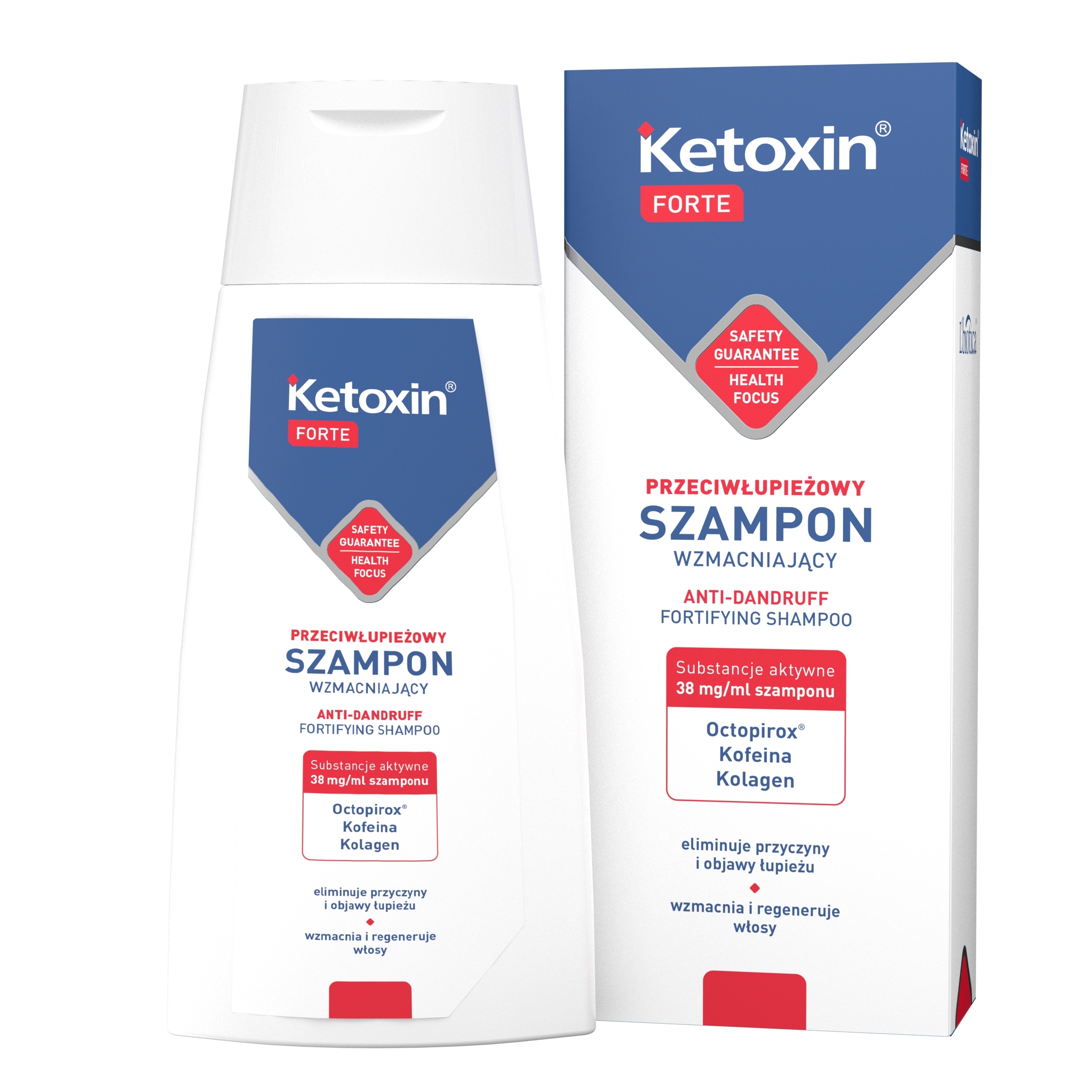 KETOXIN FORTE szampon 200 ml WZMACNIA WŁOSY, PRZECIWŁUPIEŻOWY