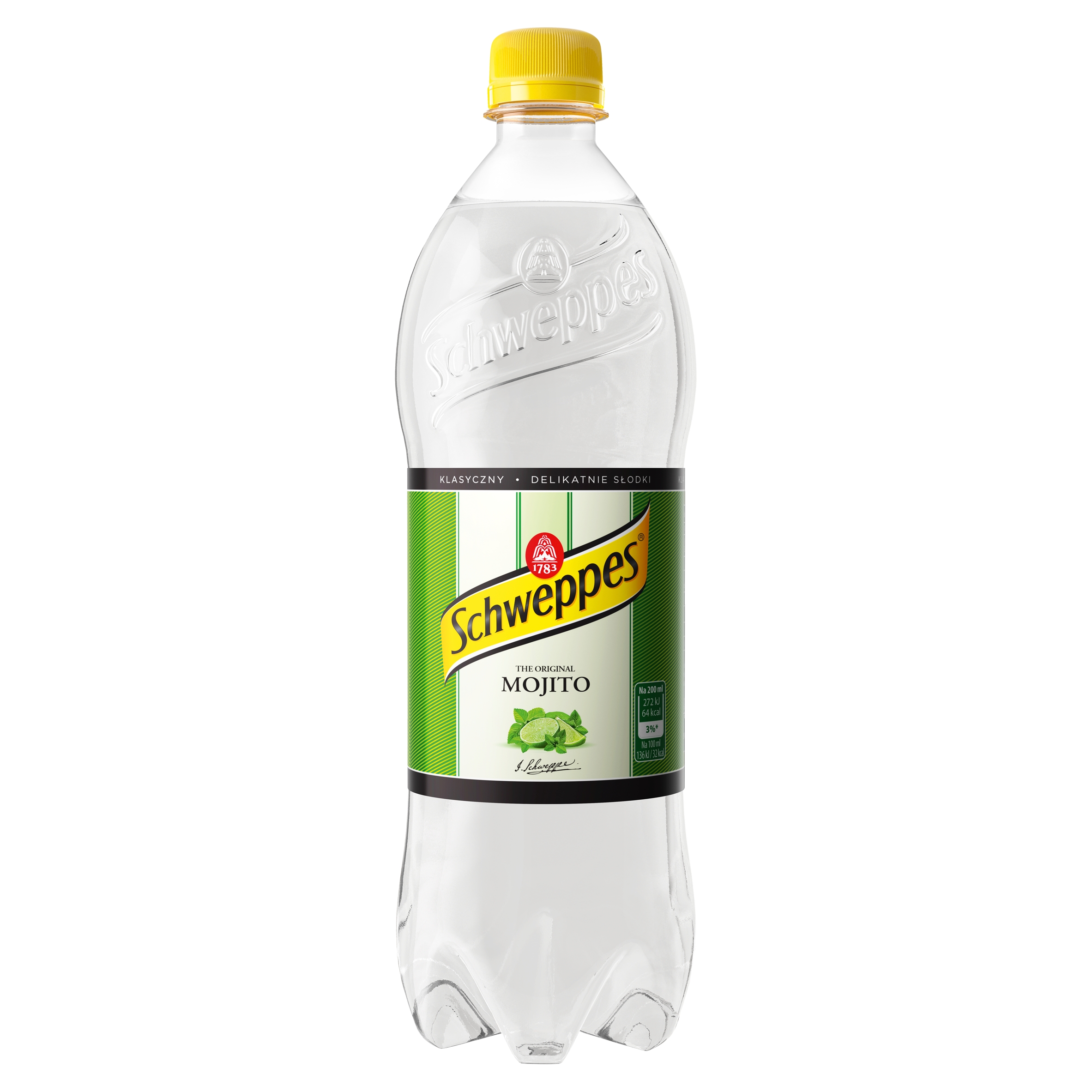 Levně Schweppes Mojito Nealkoholický sycený nápoj 0,85 l x 15 kusů