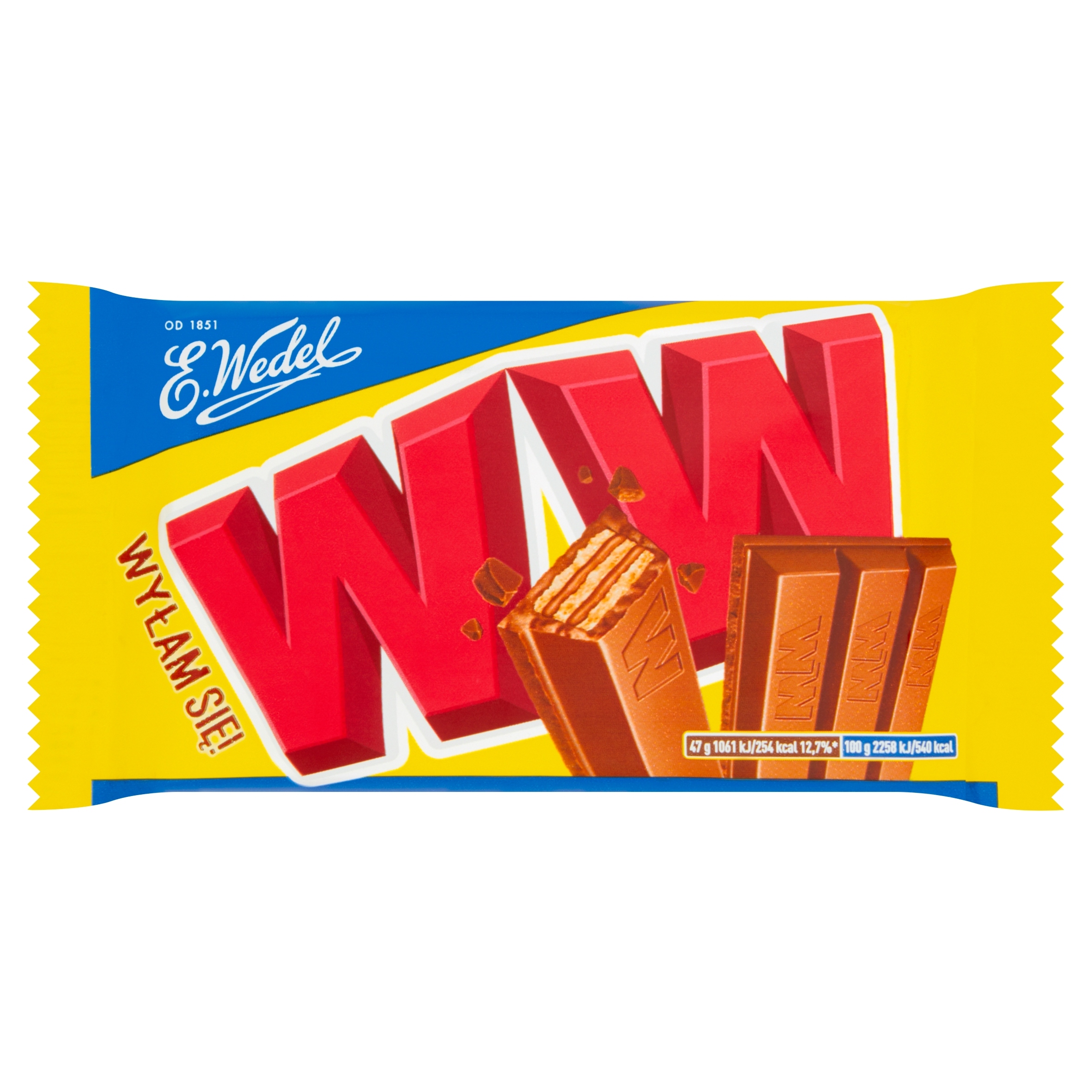 E.Wedel Ww ořechové oplatky v čokoládě 47 g
