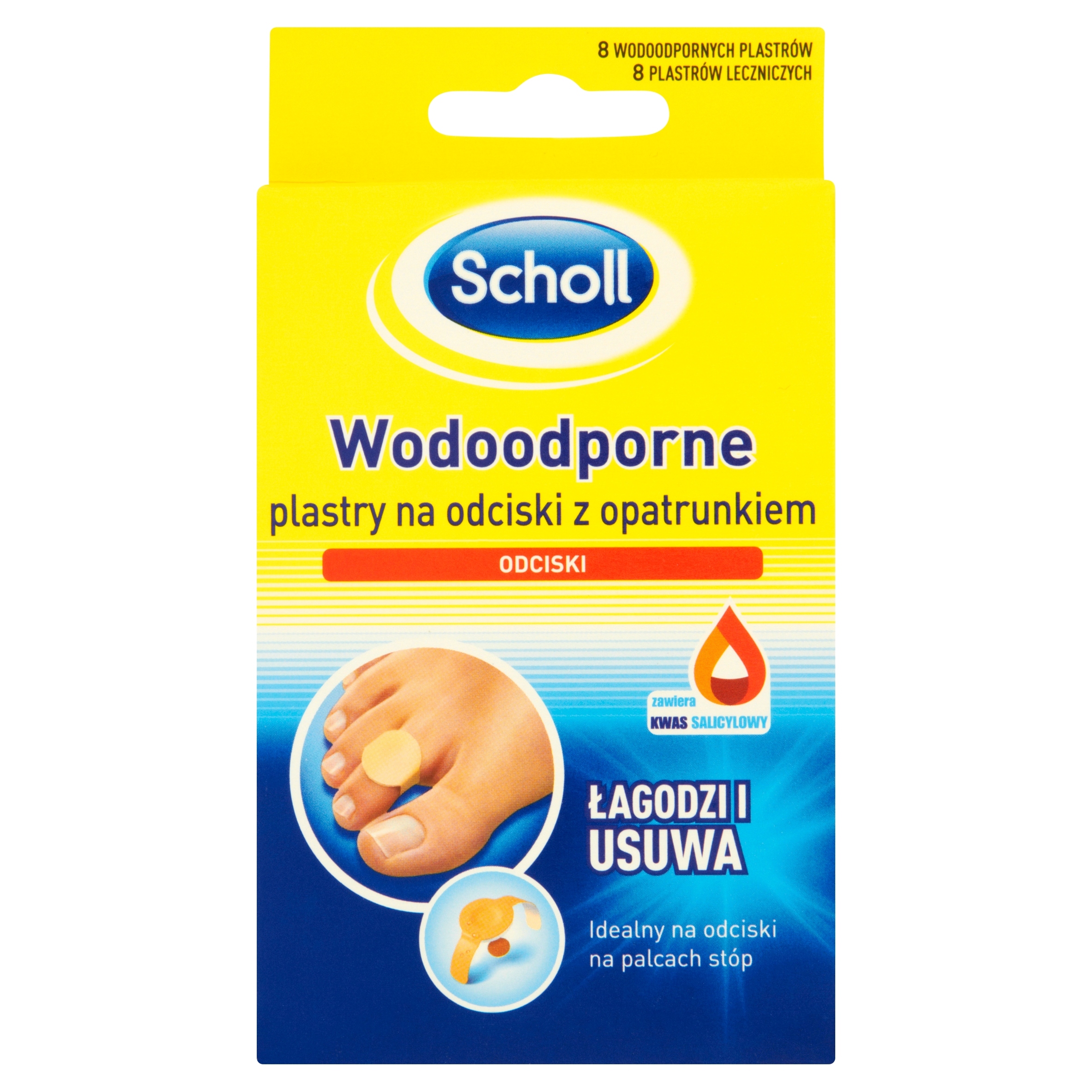 

Scholl Wodoodporne plastry na odciski 8 sztuk