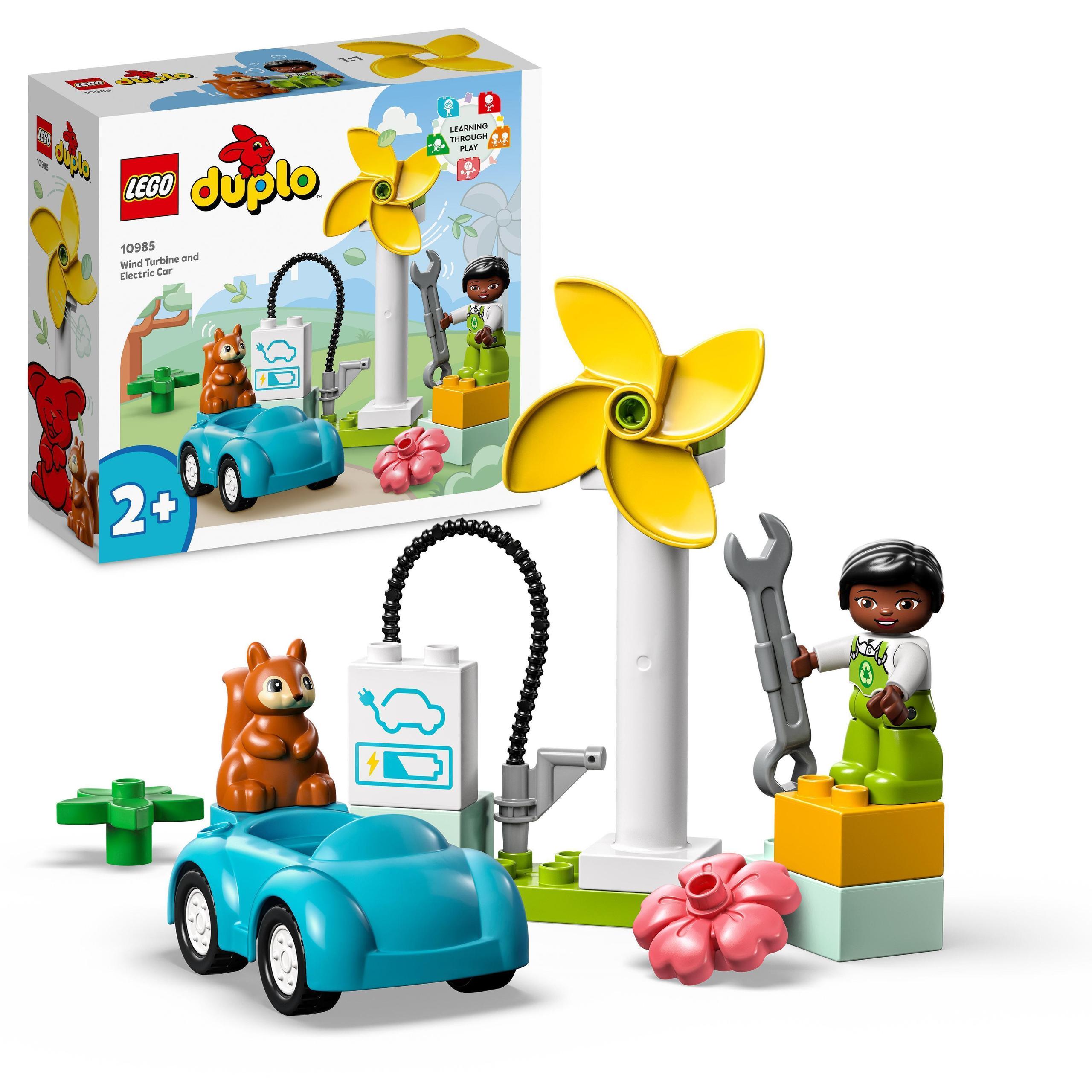 Lego 10985 Duplo – Větrná turbína a elektrické auto Nejlepší stavebnice
