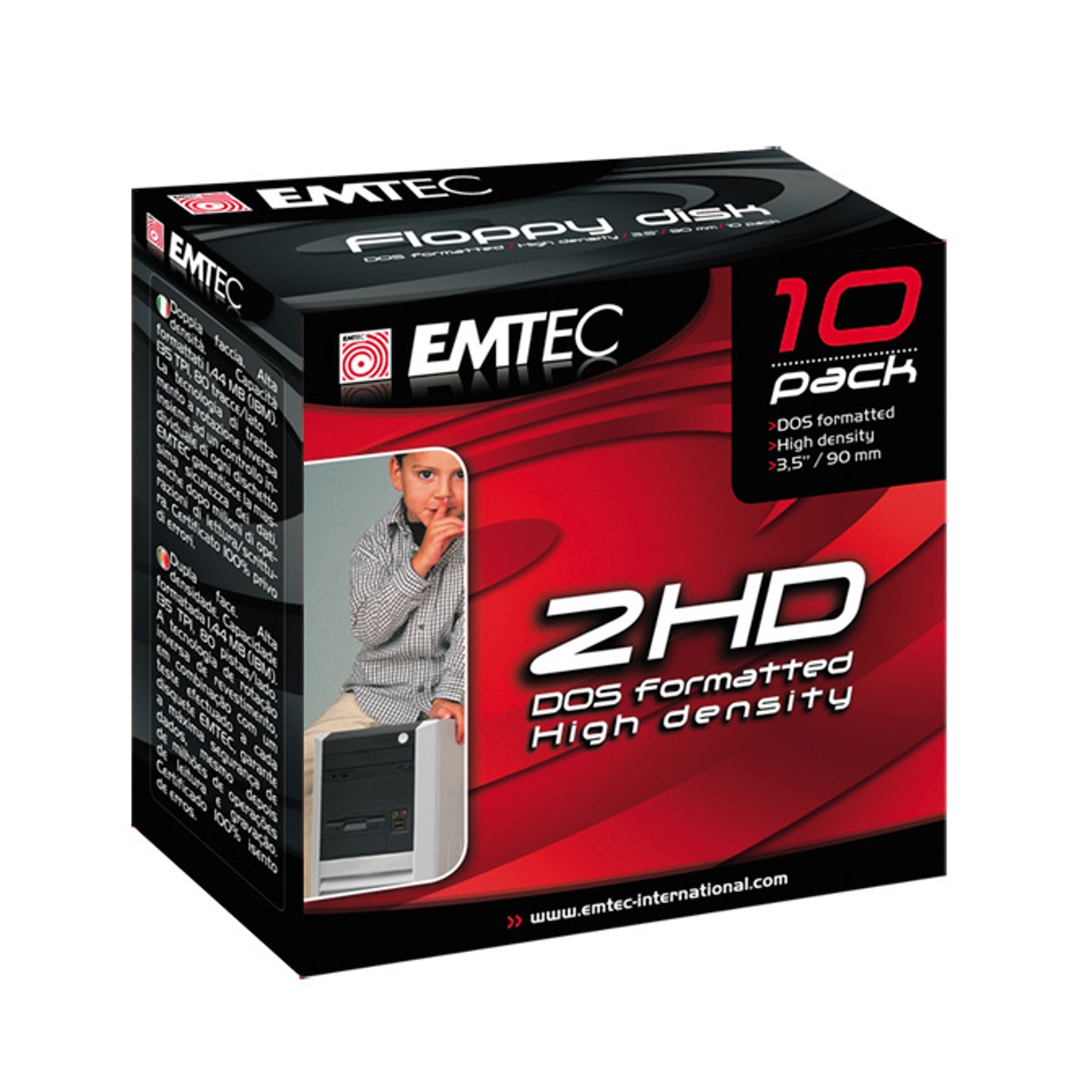 Dyskietki Emtec 2HD 1,44MB 3,5 " 10 sztuk Nowe Oryginalne
