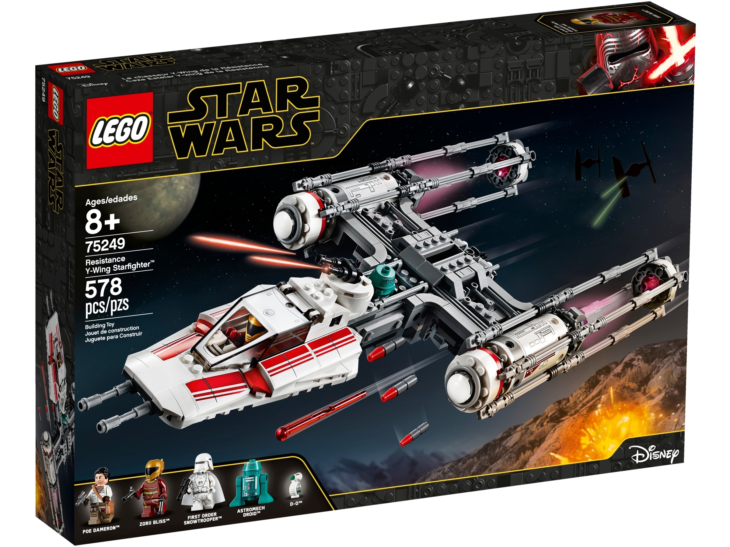 Lego Star Wars 75249 Myśliwiec Y-Wing Ruchu Oporu