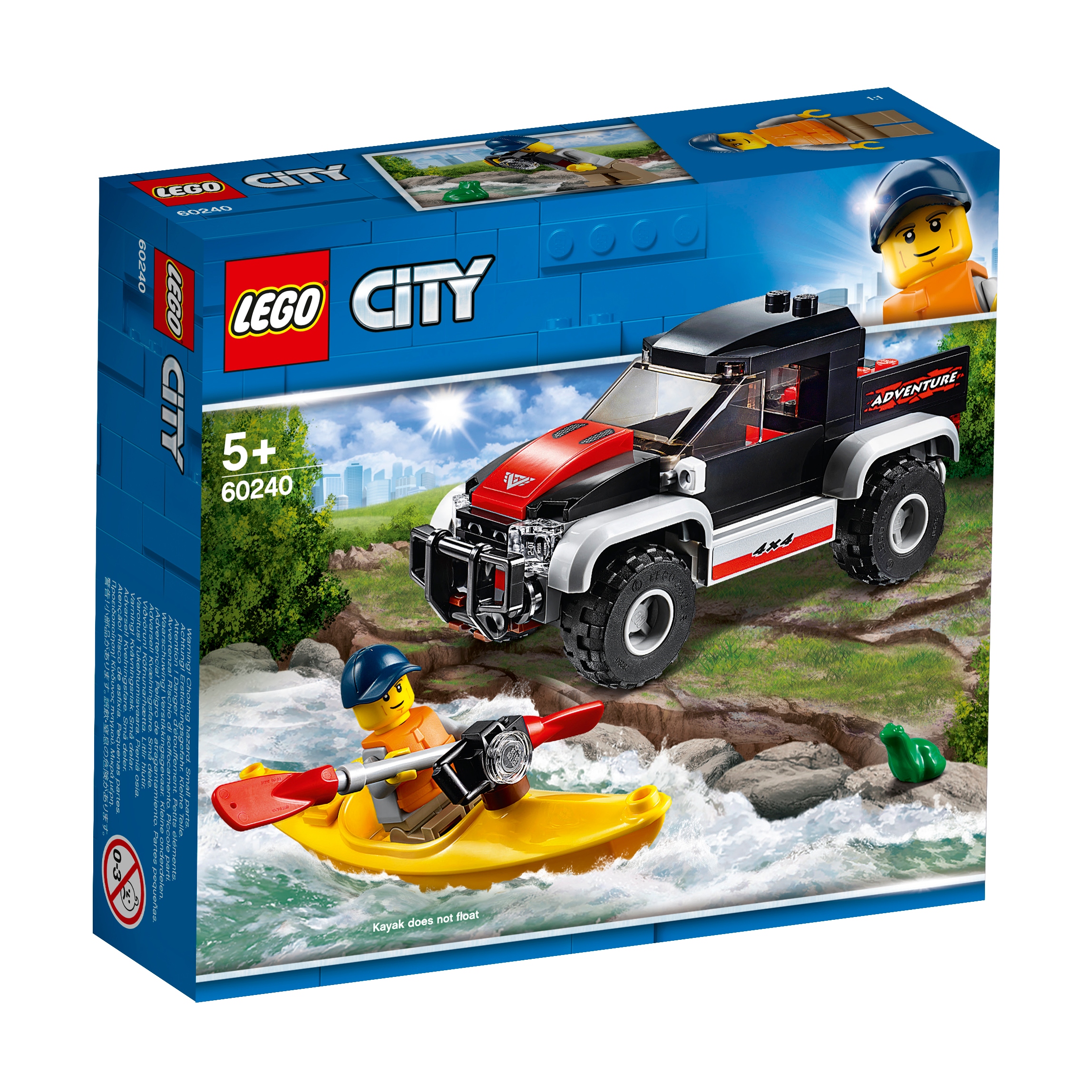 Originální Lego 60240 City – Dobrodružství v kajaku Skvělý dárek pro dítě