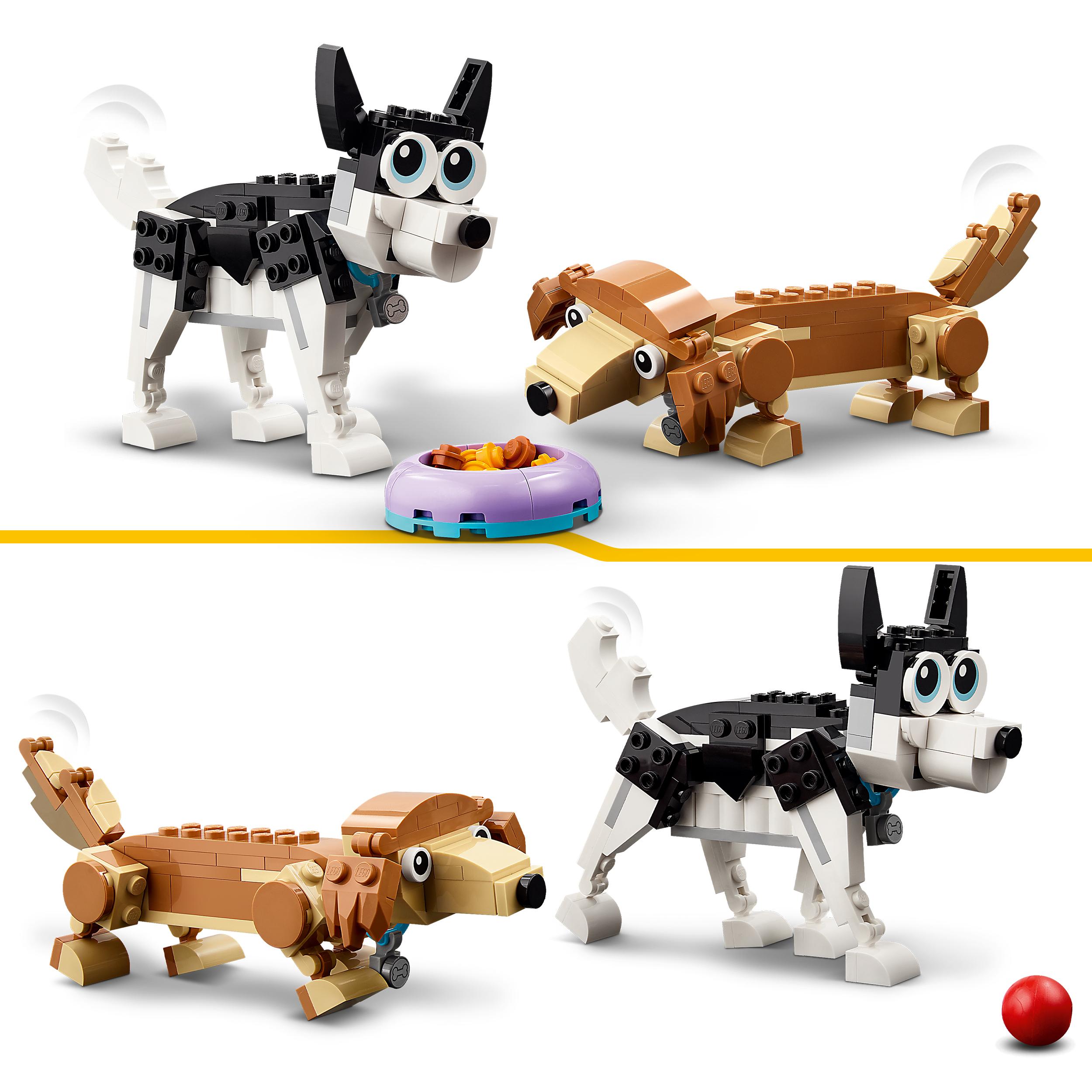 LEGO Creator 3w1 31137 UROCZE PSIAKI /BEAGLE PUDEL LABRADOR/+ TORBA PREZENT Marka LEGO