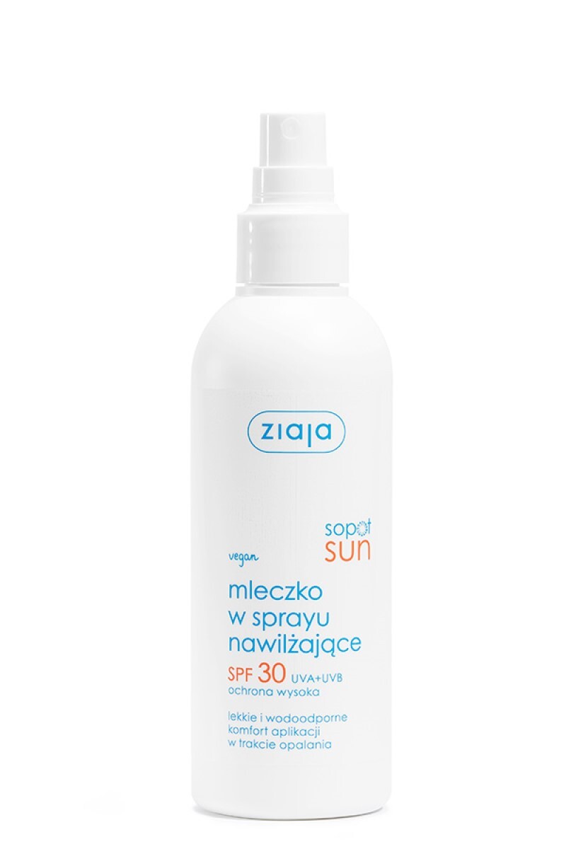 ZIAJA SOPOT SUN MLECZKO W SPRAYU NAWILŻAJĄCE SPF 30- 170 ML