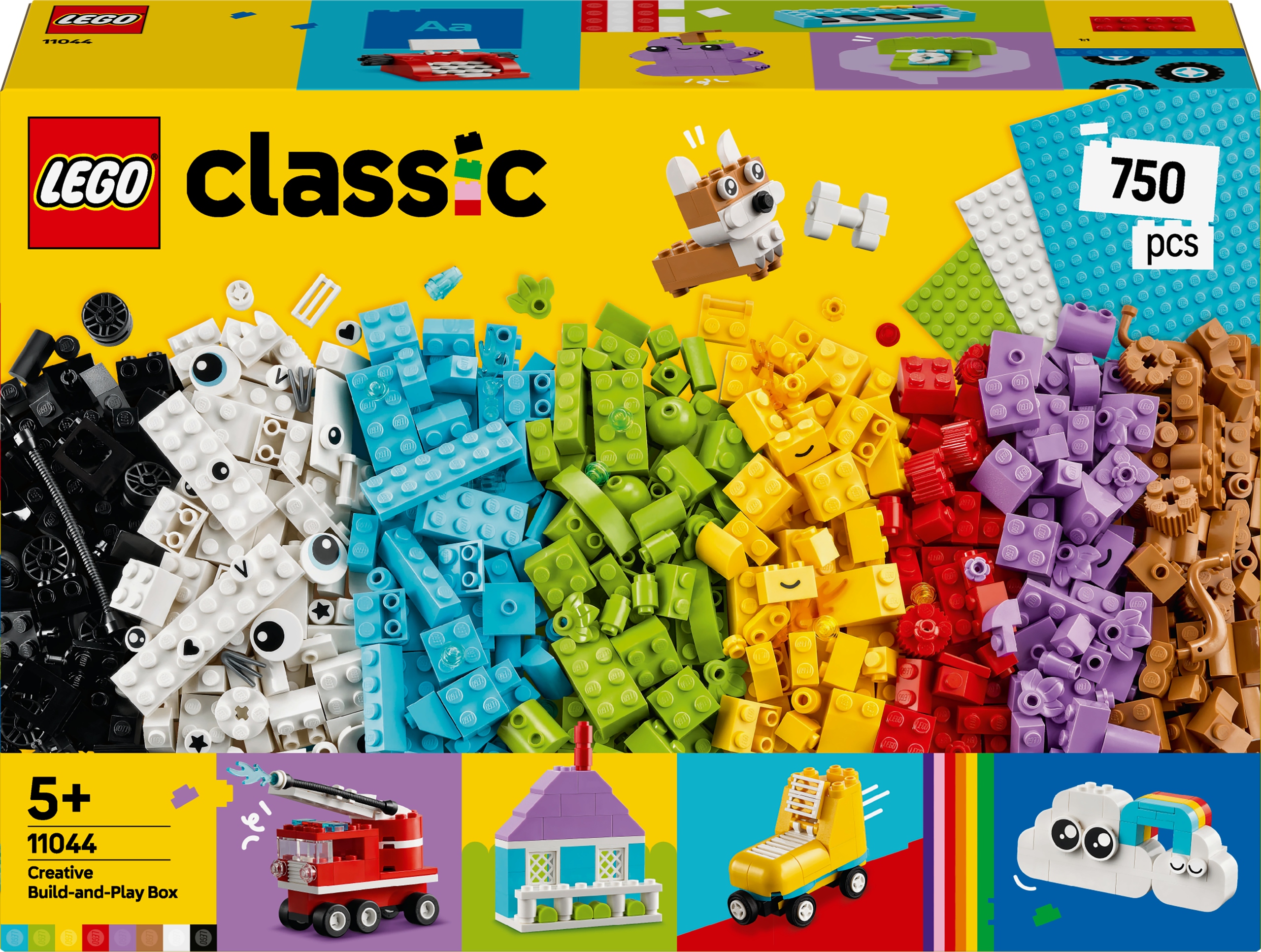 Lego 11044 Classic Kreativní sada pro stavění a hraní Stavebnice Originální