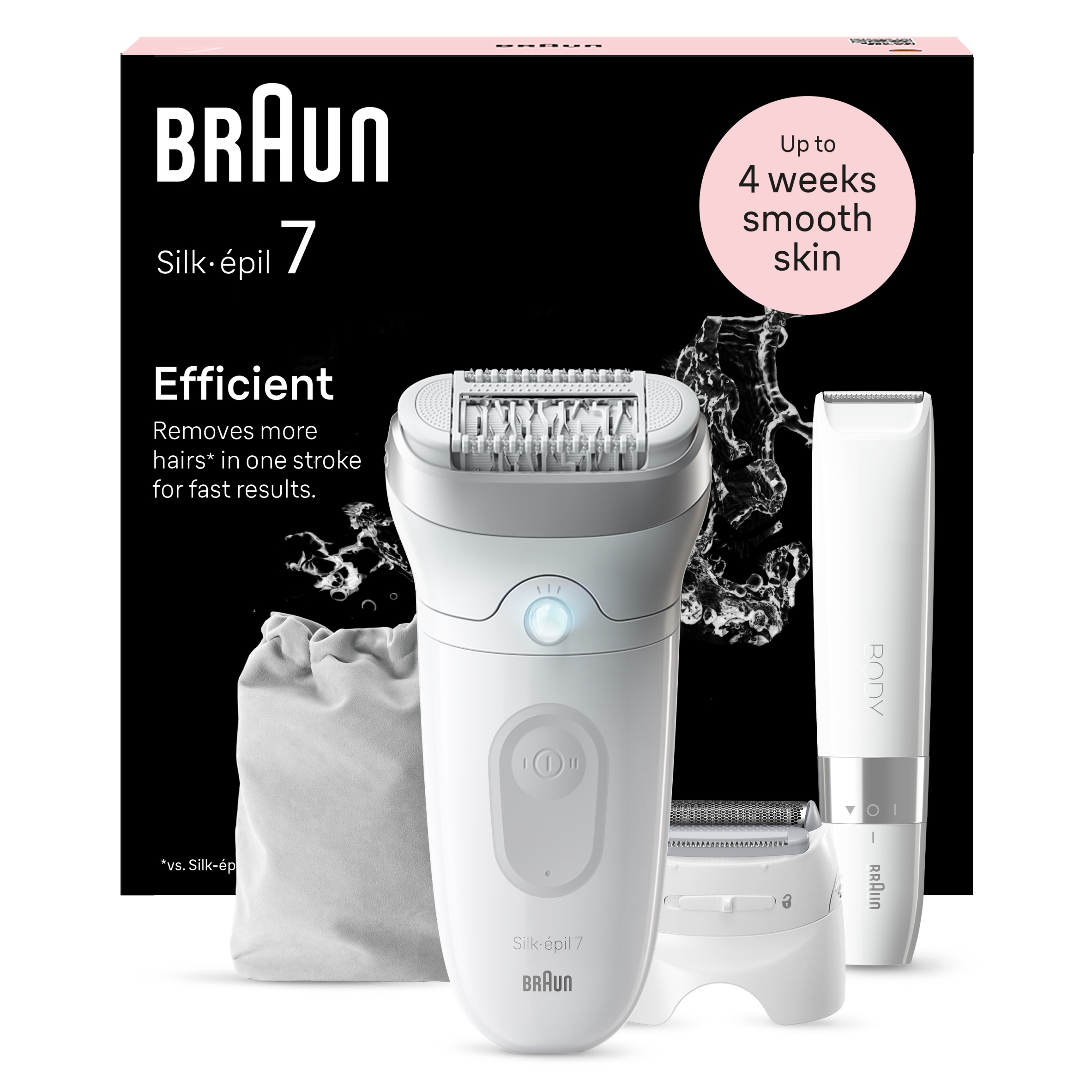 Depilator akumulatorowy Braun Silk-epil 7 7-441 na pęsety System masażu