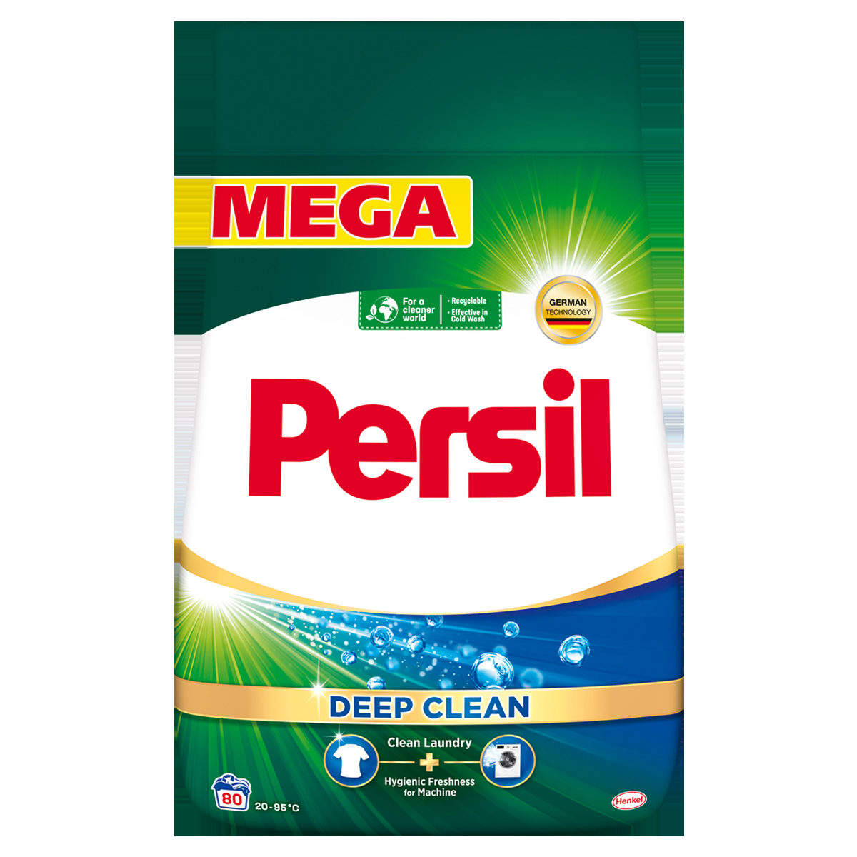 Levně Persil Deep Clean prášek na bílé prádlo Regular 4,4 kg 80 praní