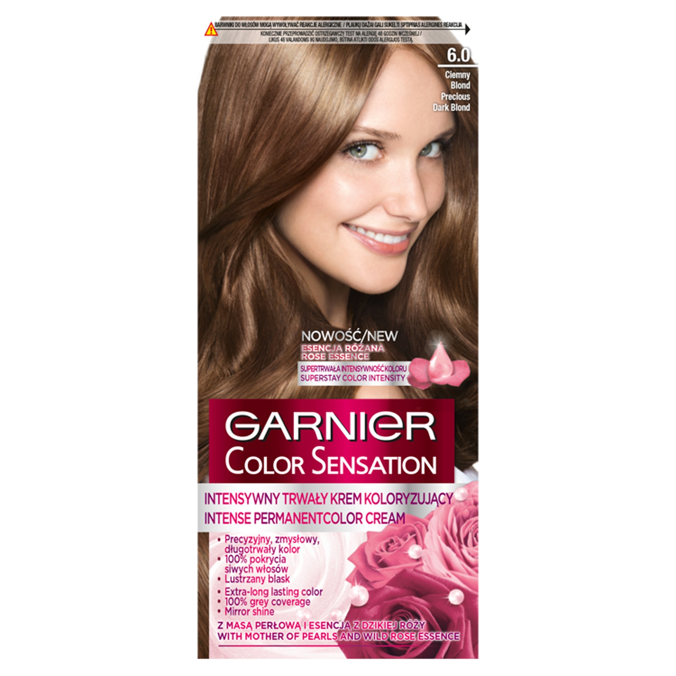 Garnier Color Sensation Barvicí krém 6.0 Ušlechtilý Tmavý Blond 3ks