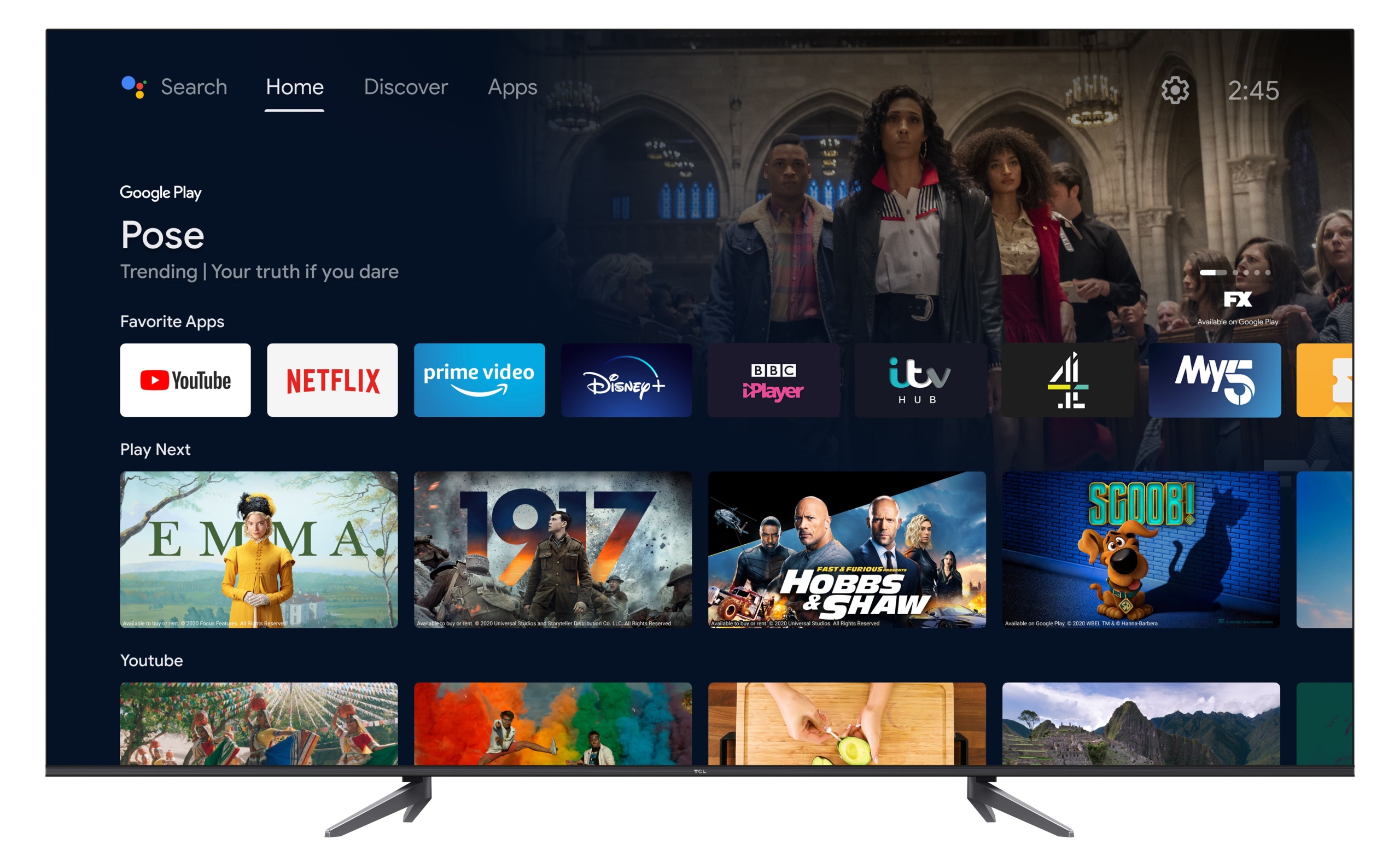 Telewizor QLED TCL 55C645 55" 4K UHD Android