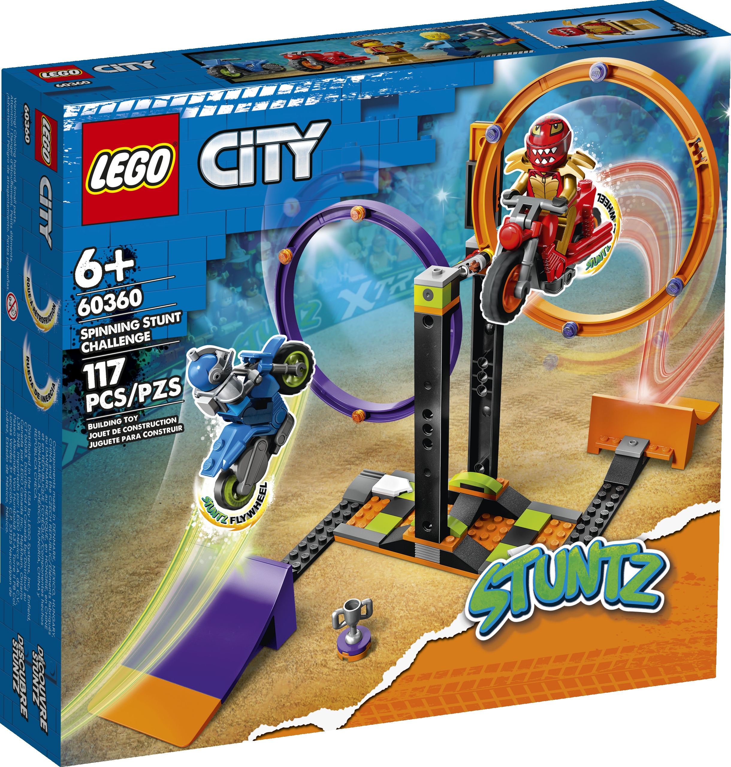 Lego City 60360 Otáčející se kaskadérská výzva.