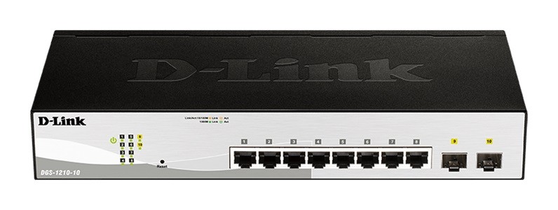 D-LINK 10-Port Gigabit Smart Switch with 2 SFP ports — 8