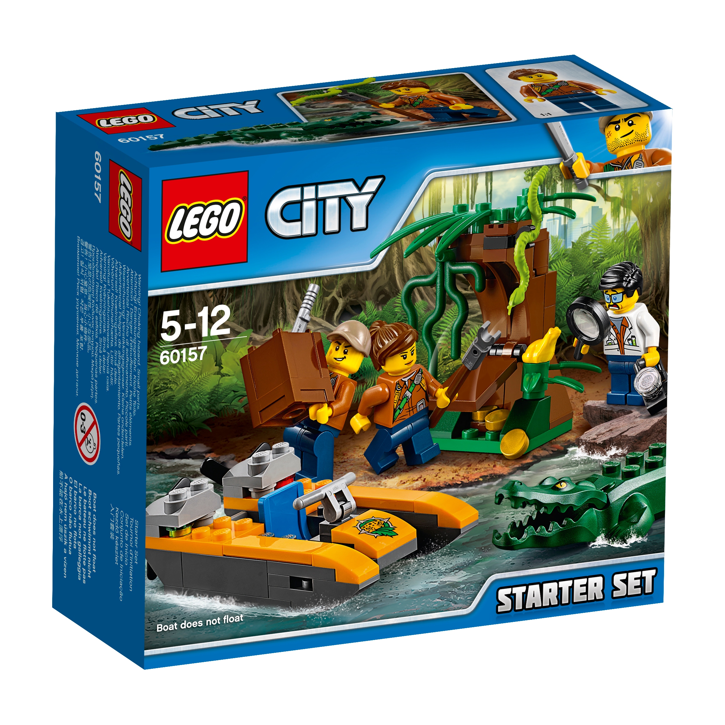 Lego City 60157 Džungle Startovací Sada Jungle Krokodýl originální Mačeta