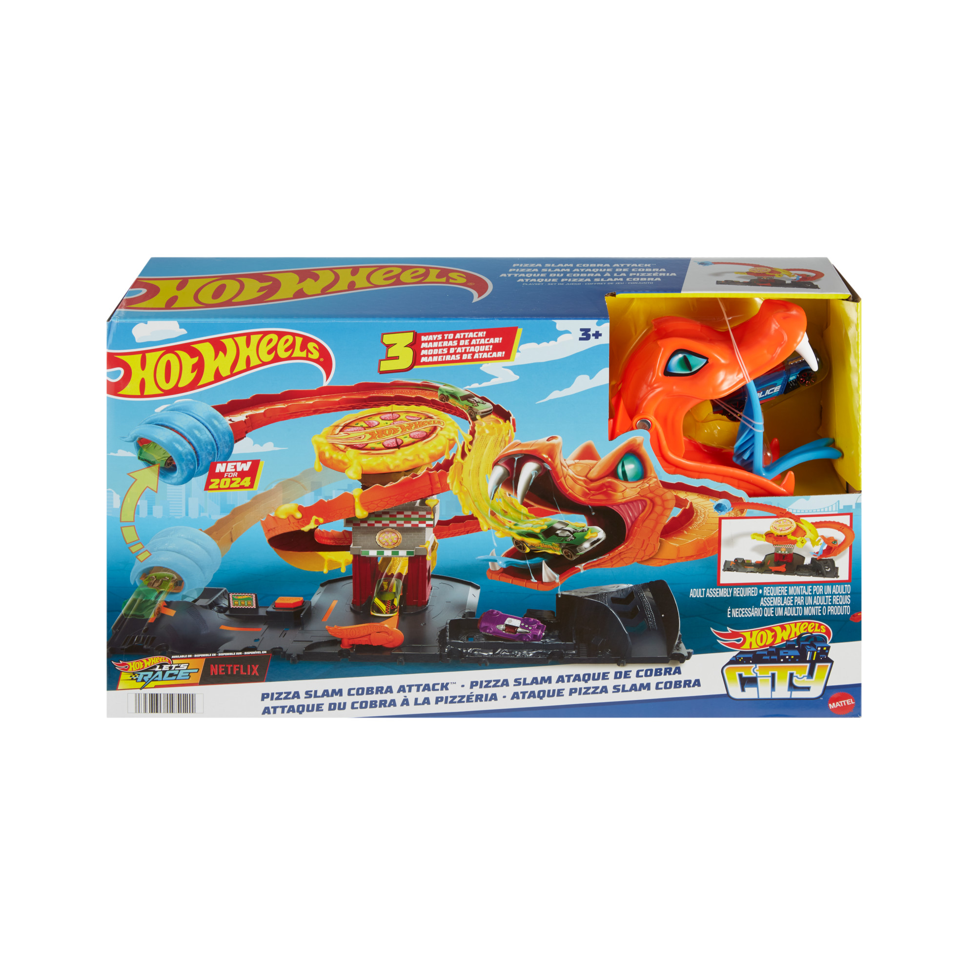 Hot Wheels City Odjazdowa pizza - Atak kobry EAN (GTIN) 0194735195121