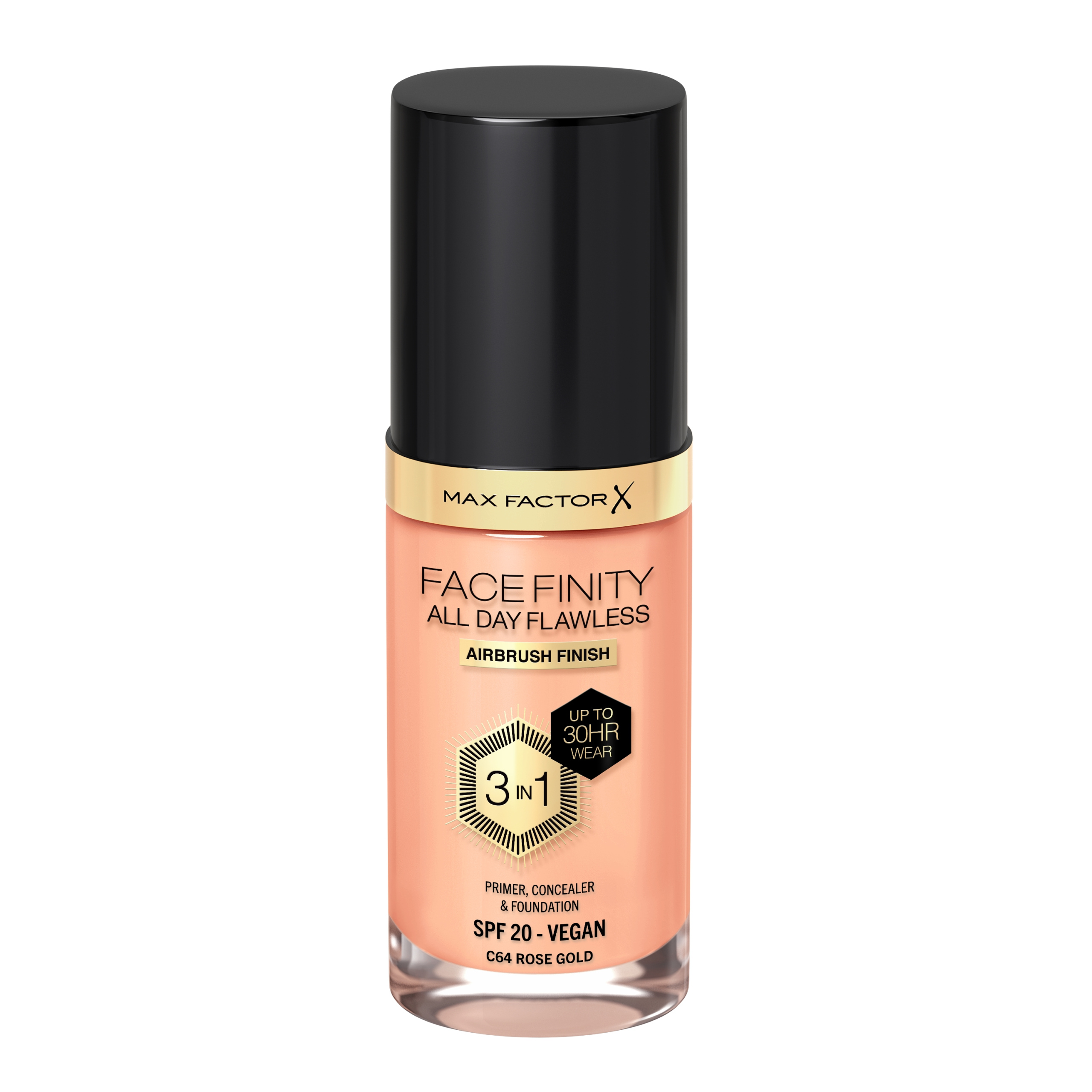 Podkladová Báze na obličej Max Factor Facefinity 30 ml C64 Rose Gold Spf 20