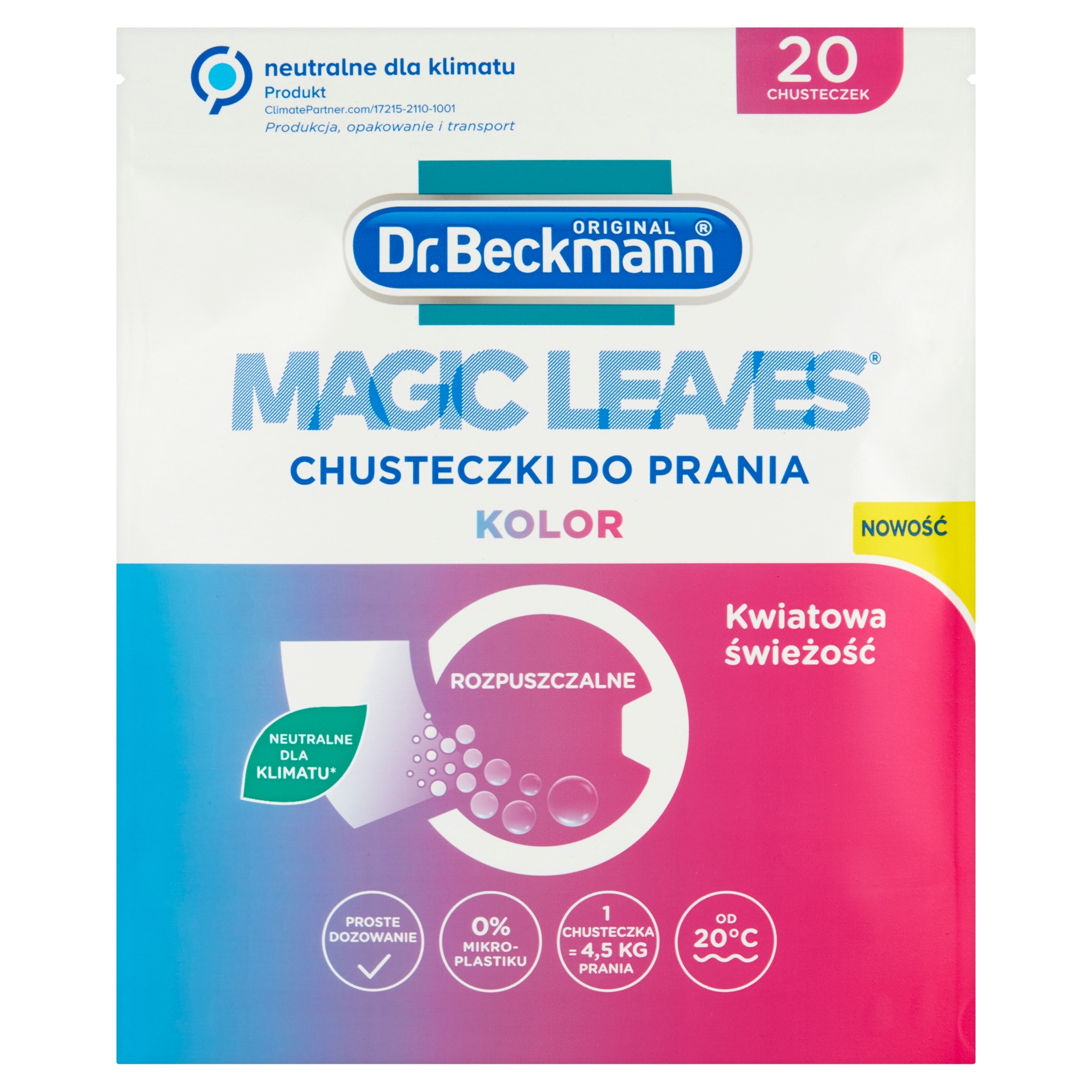 

Dr.Beckmann chusteczki do prania Kolor 20 szt.