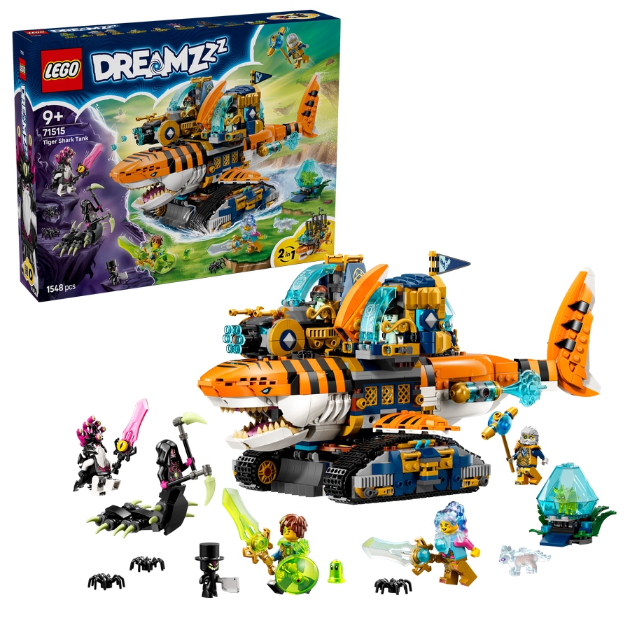 Lego 71515 DREAMZzz Žraločí tank Tygří vozidlo 2v1 Figurky Stavebnice Dárek