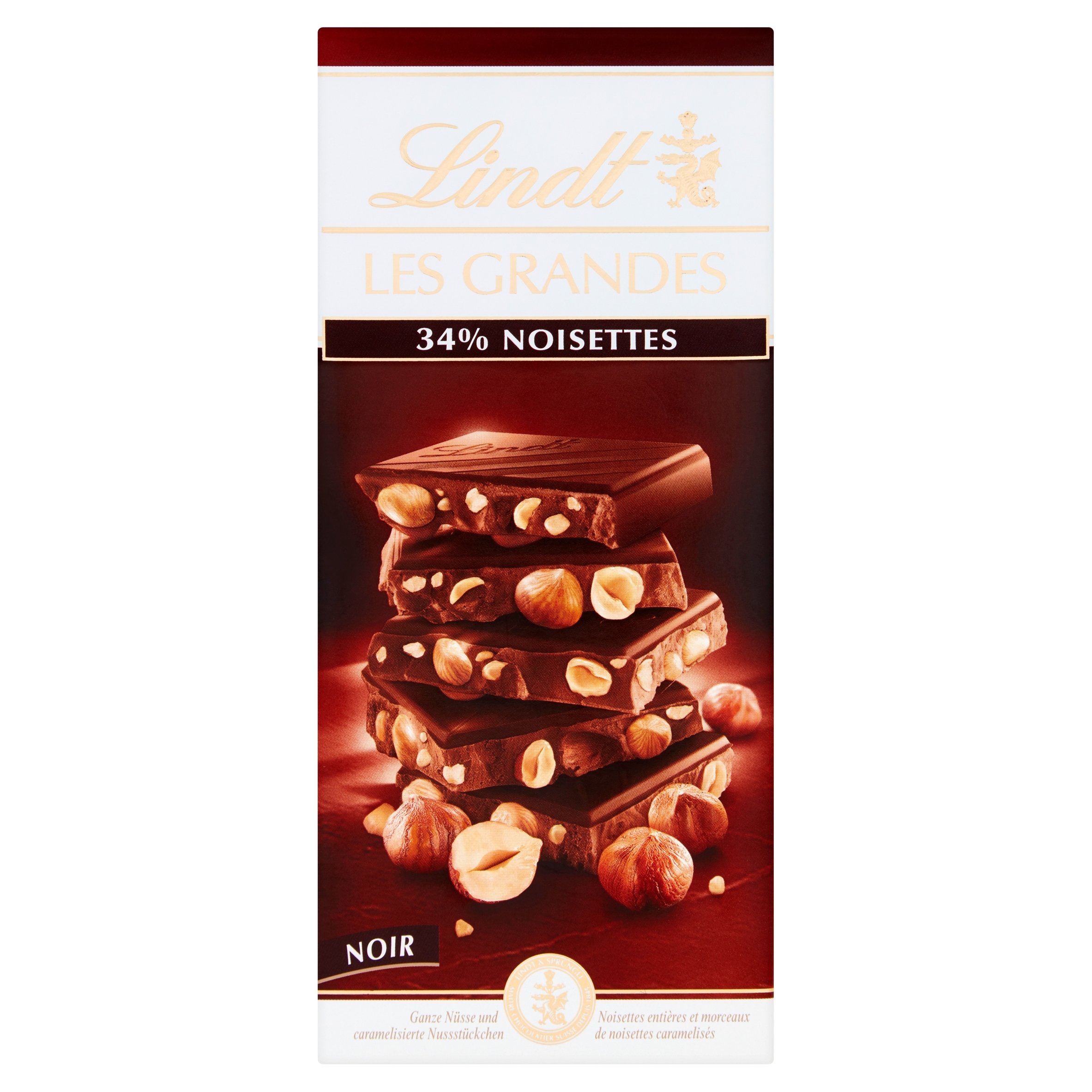 Levně Lindt Čokoláda Les Grandes Haselnusse 150g