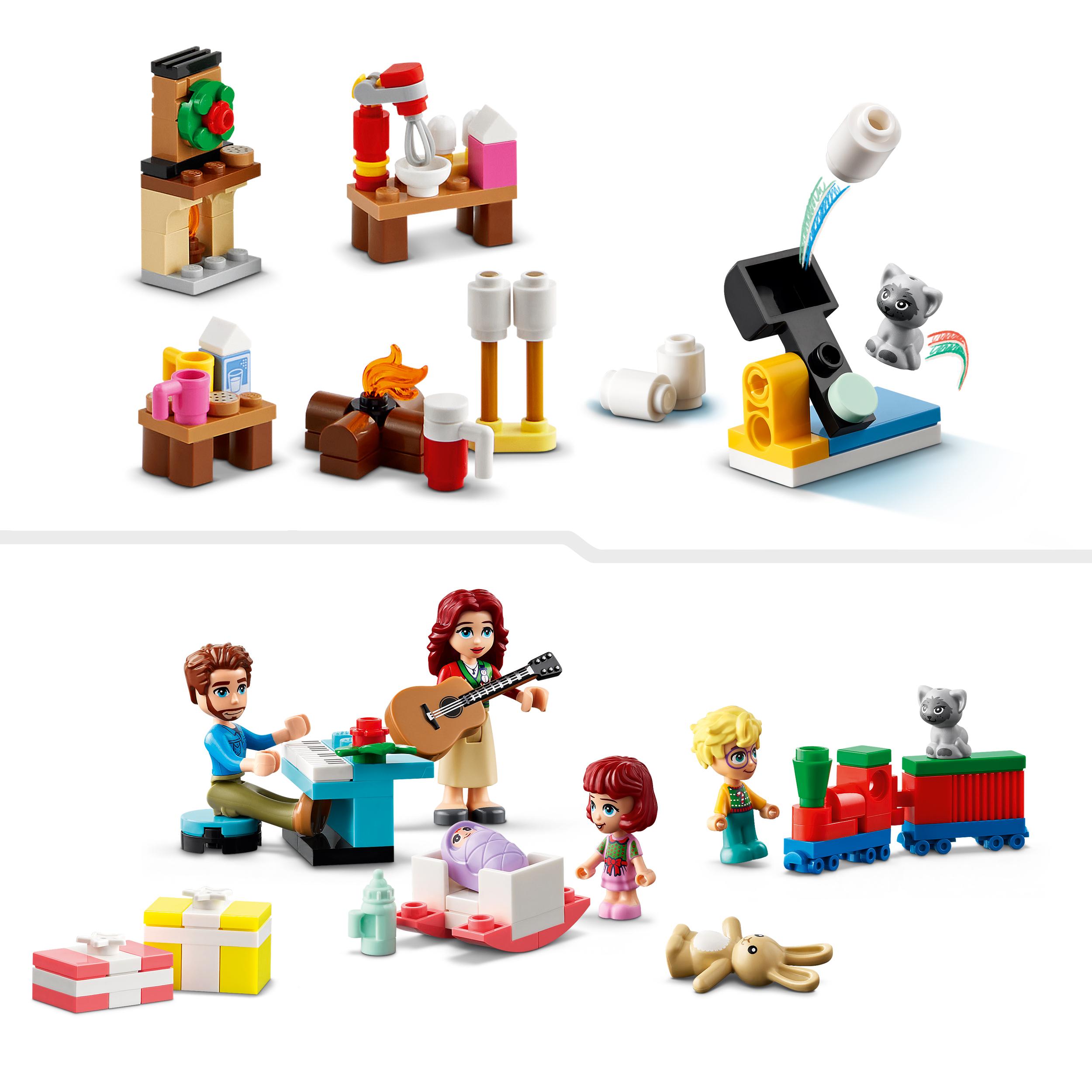 Адвент-календарь LEGO Friends 42637, 272 детали, 5 персонажей и праздничные модели, от 6 лет — фото 8