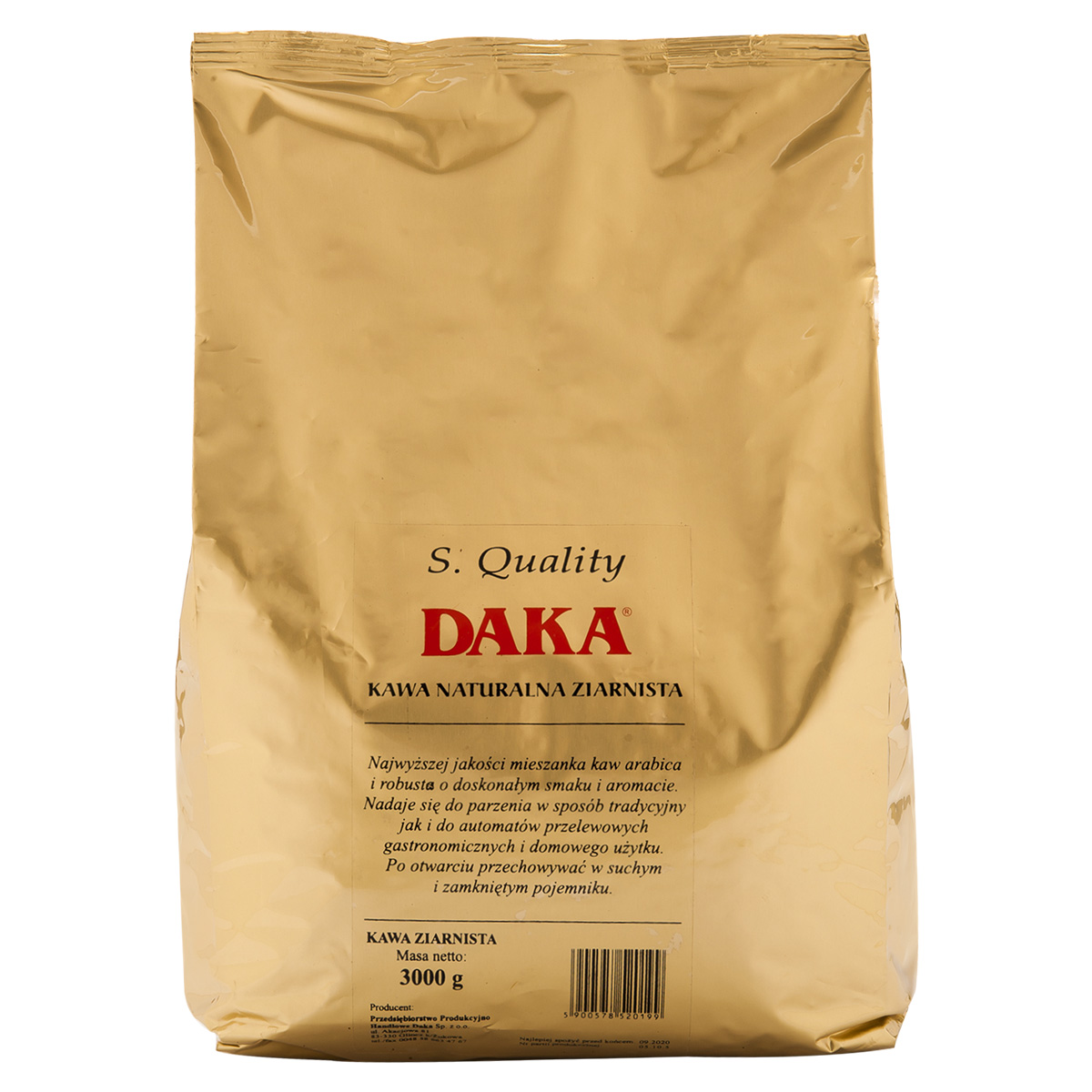 Levně S.Quality Daka přírodní směs kávových káva 3 kg