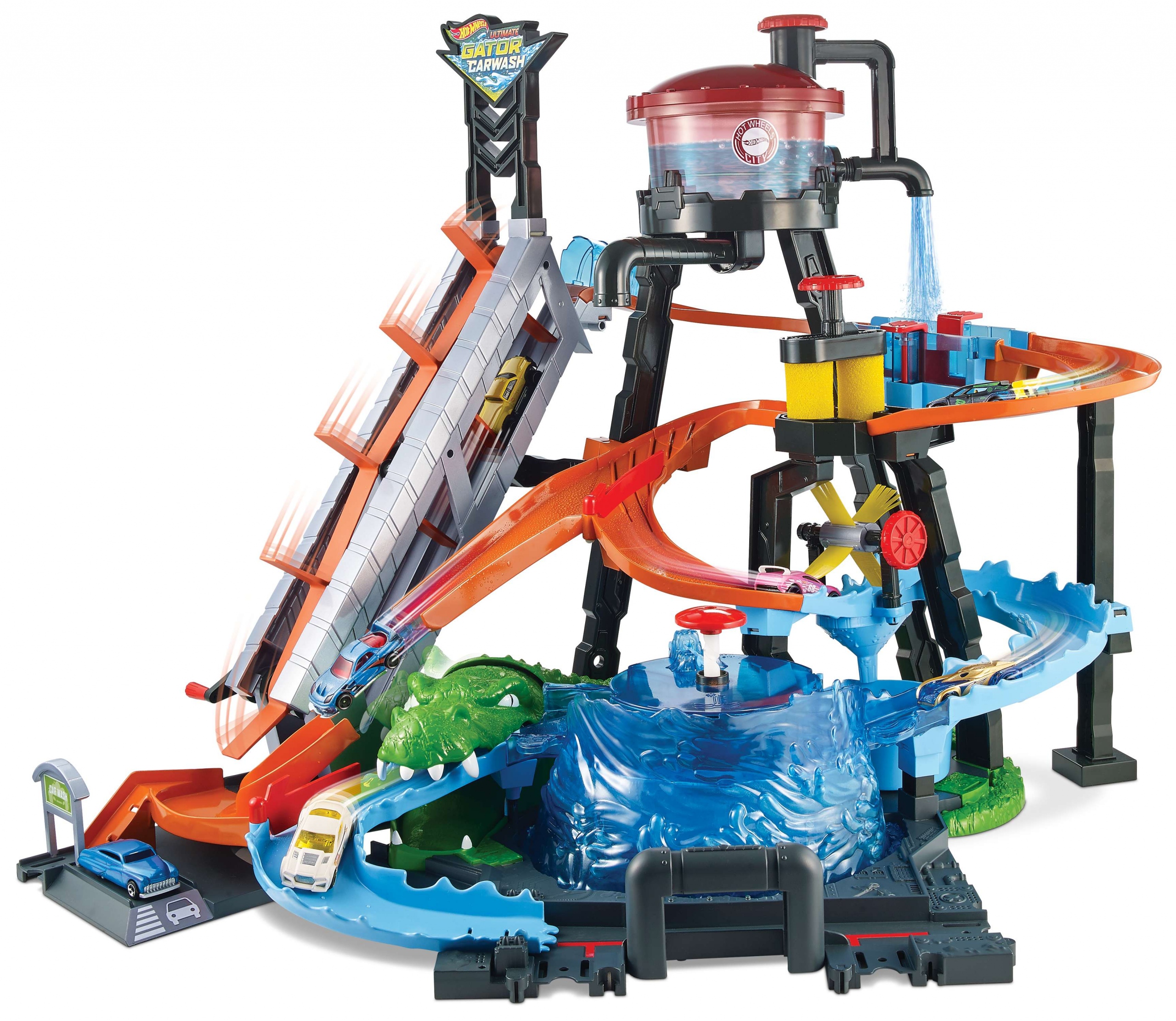 Hot Wheels City Myjnia Atak Krokodyla FTB67