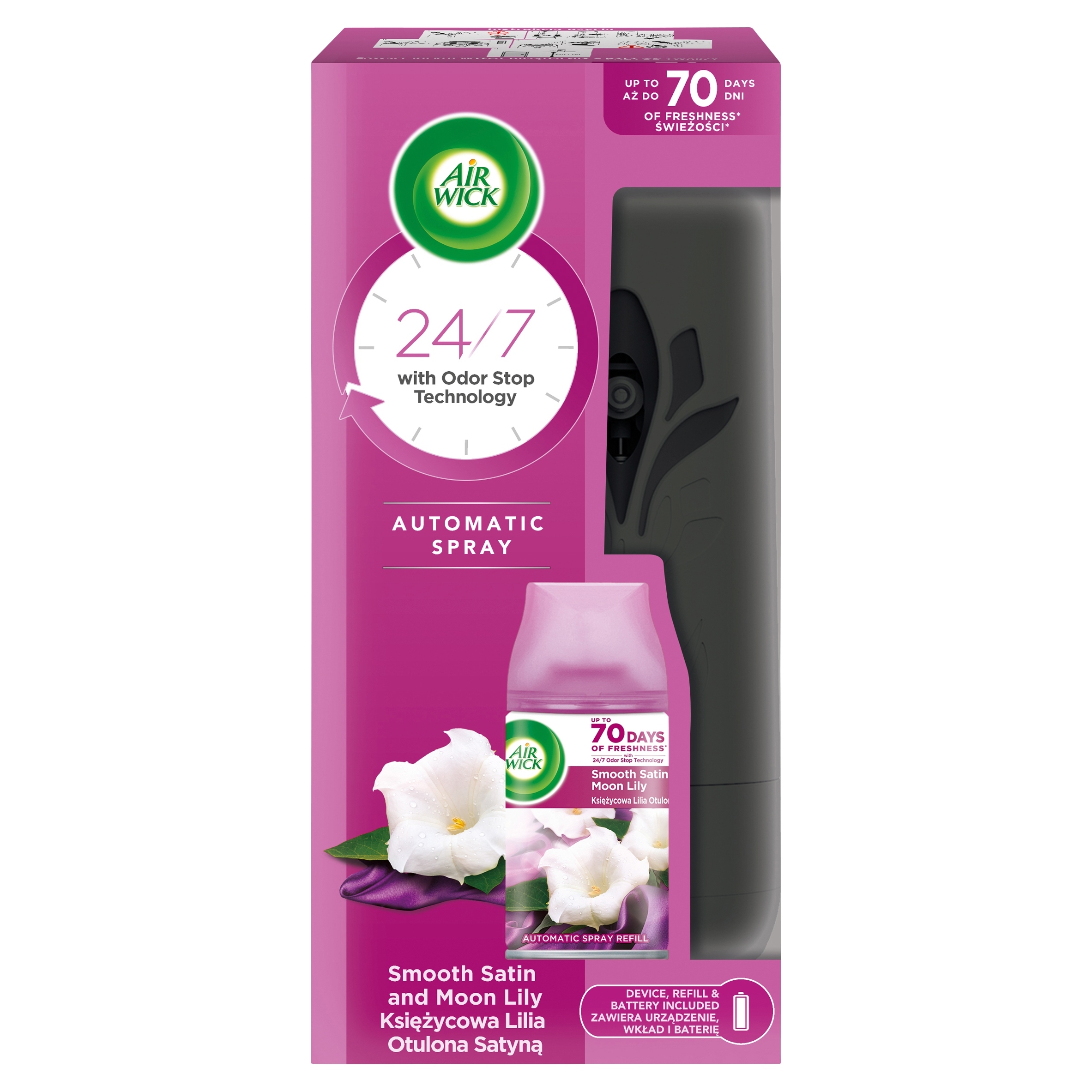 2x Air Wick Freshmatic automatická náplň Měsíční obalená saténem 250 ml