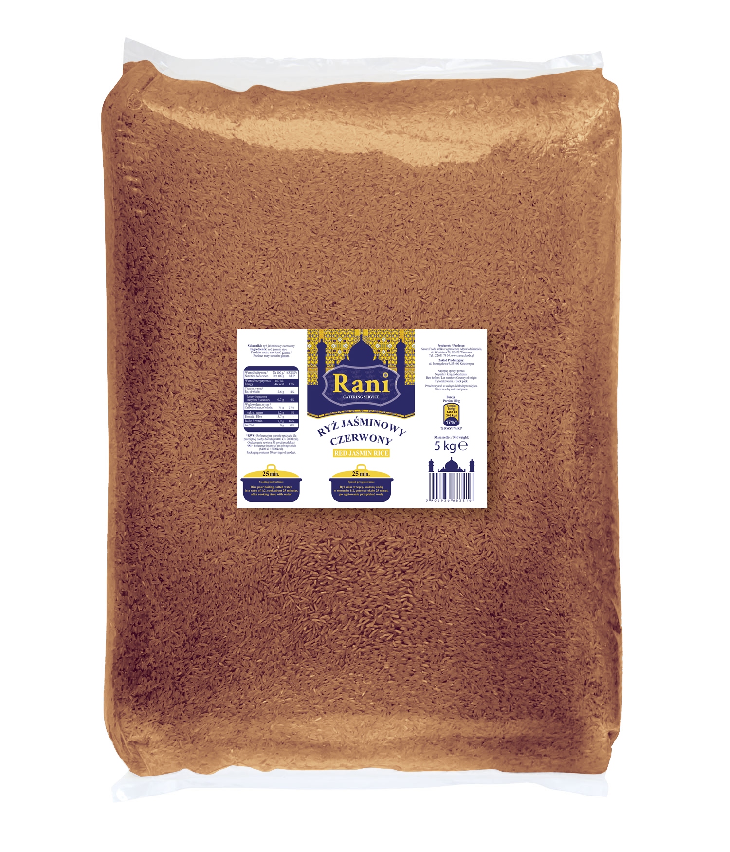 Levně Rani Červená jasmínová rýže 5 kg