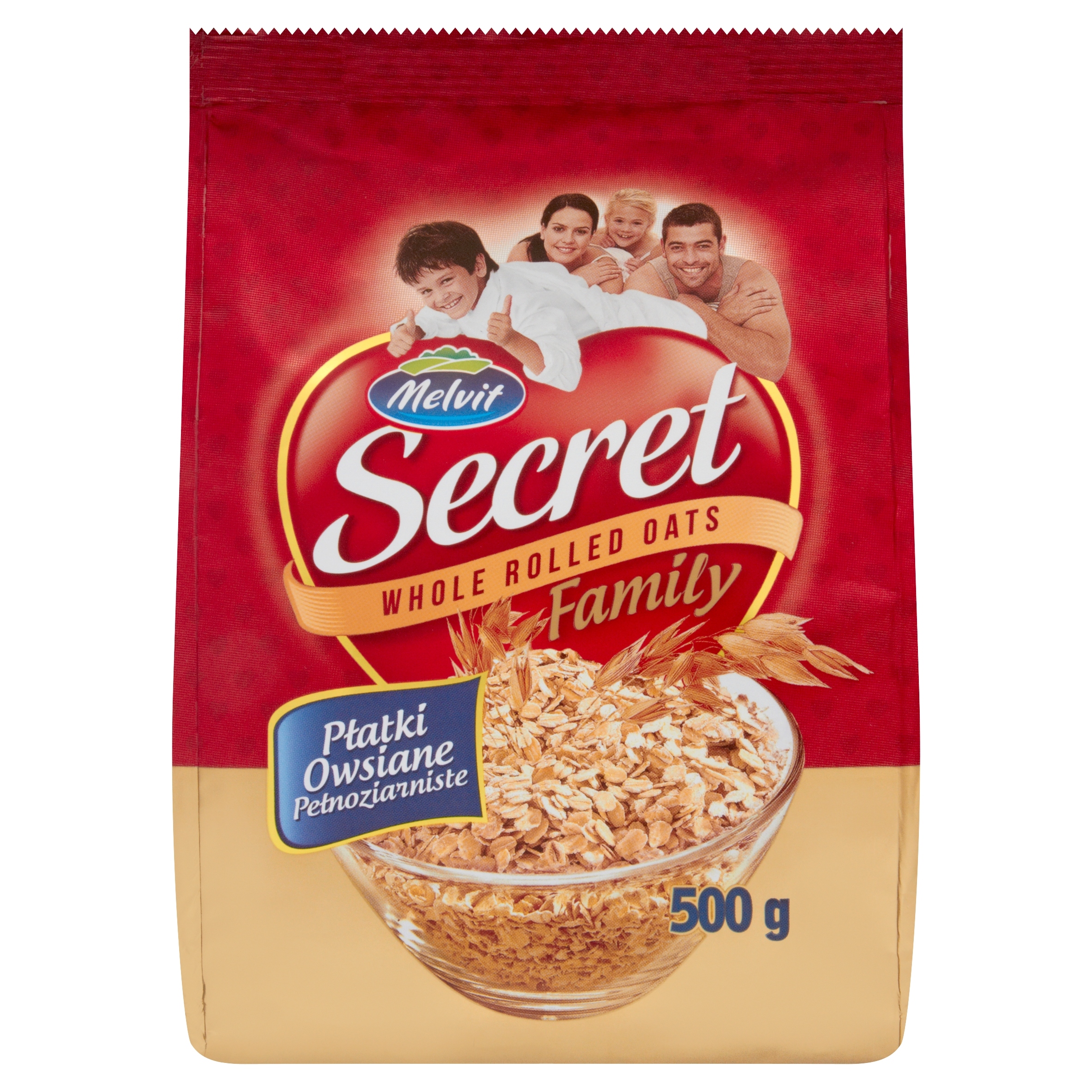 Melvit Secret Family Ovesné vločky celozrnné 500 g