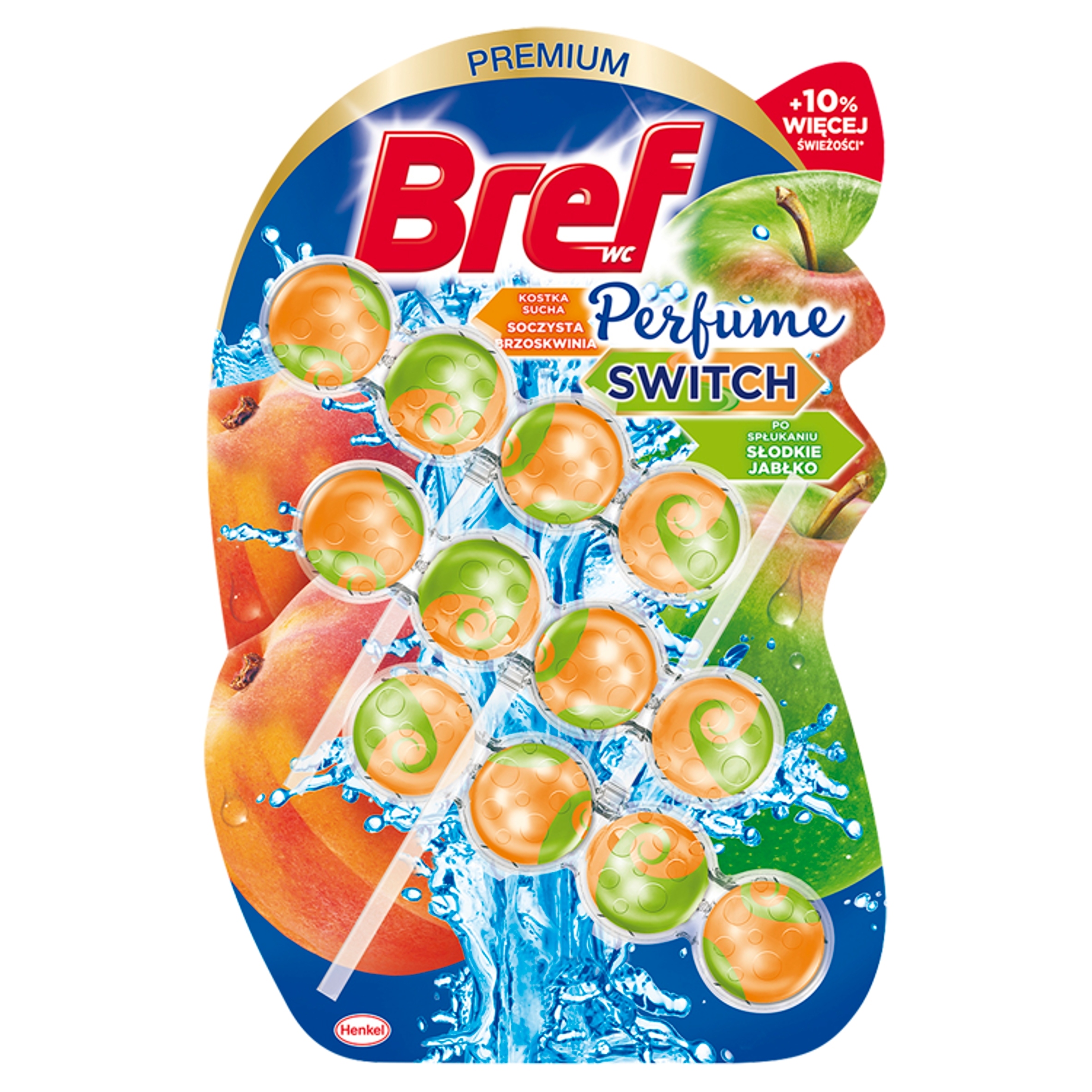 

Bref Perfume Brzoskwinia Jabłko Zawieszka Wc 3x50g