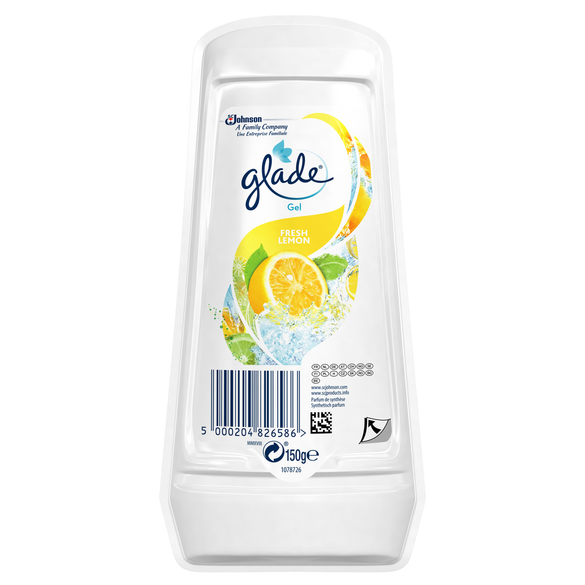 

Glade Lemon Cytryna Odświeżacz powietrza Żel 150g