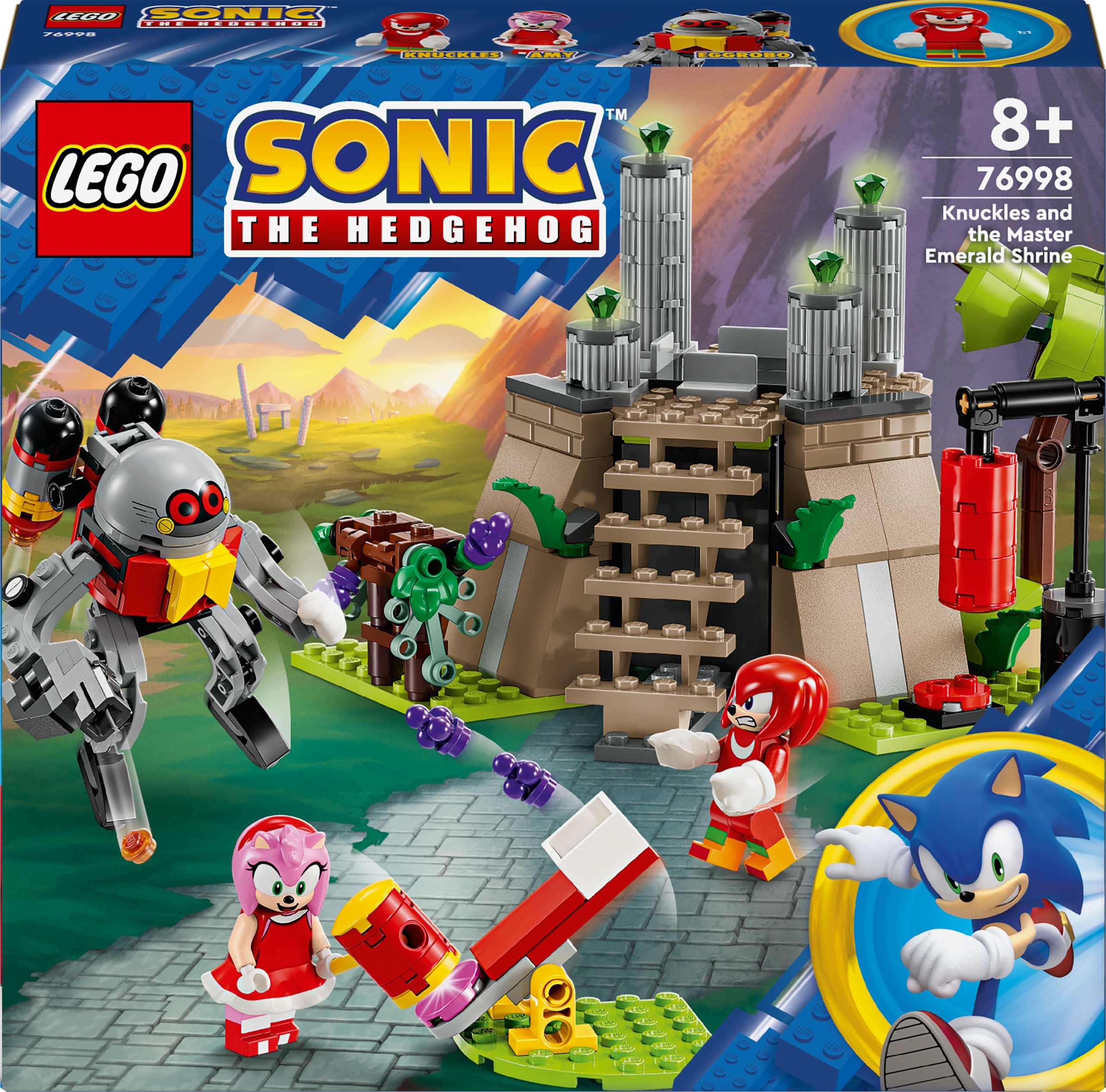 Lego Sonic the Hedgehog 76998 Knuckles a chrám hlavního smaragdu
