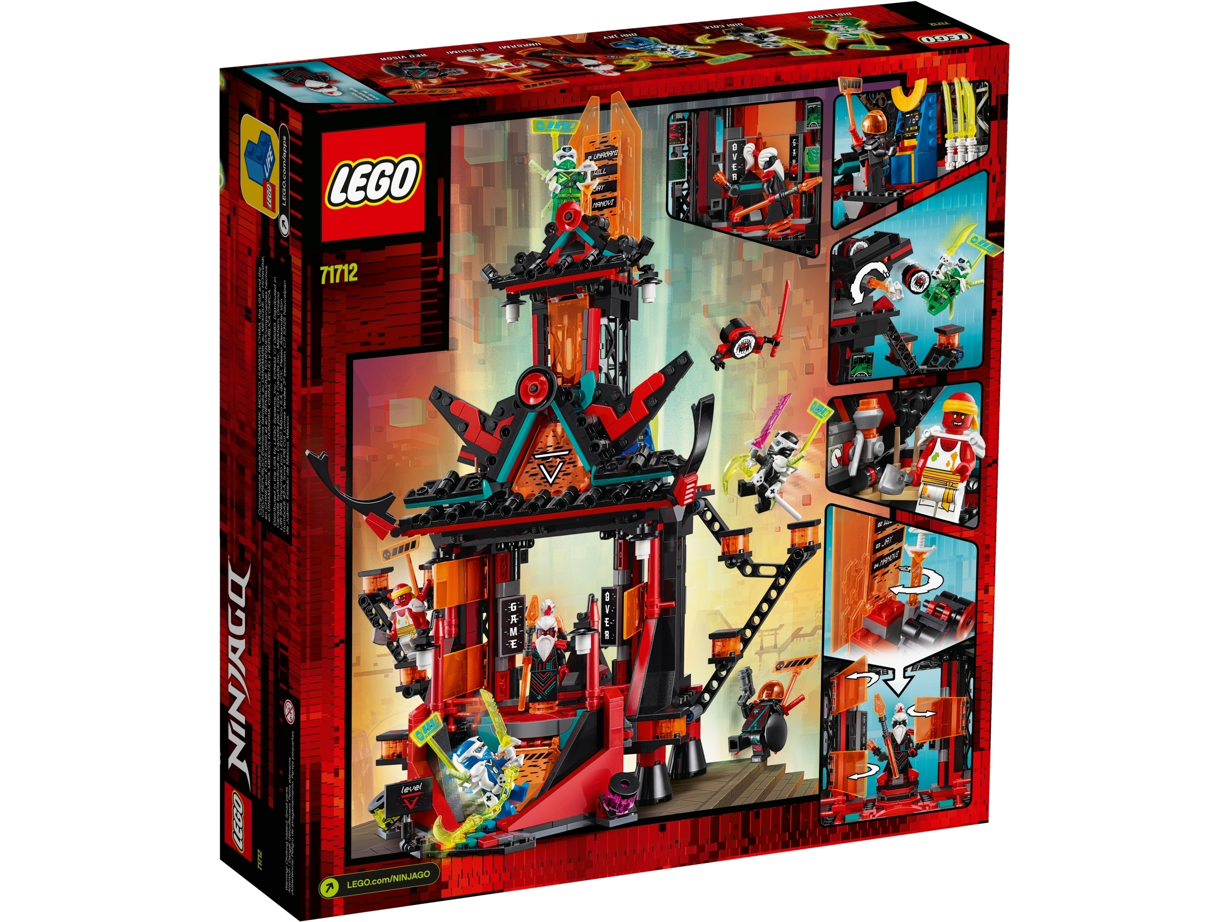 Klocki Lego Ninjago Zestaw Imperialna Świątynia szaleństwa 71712