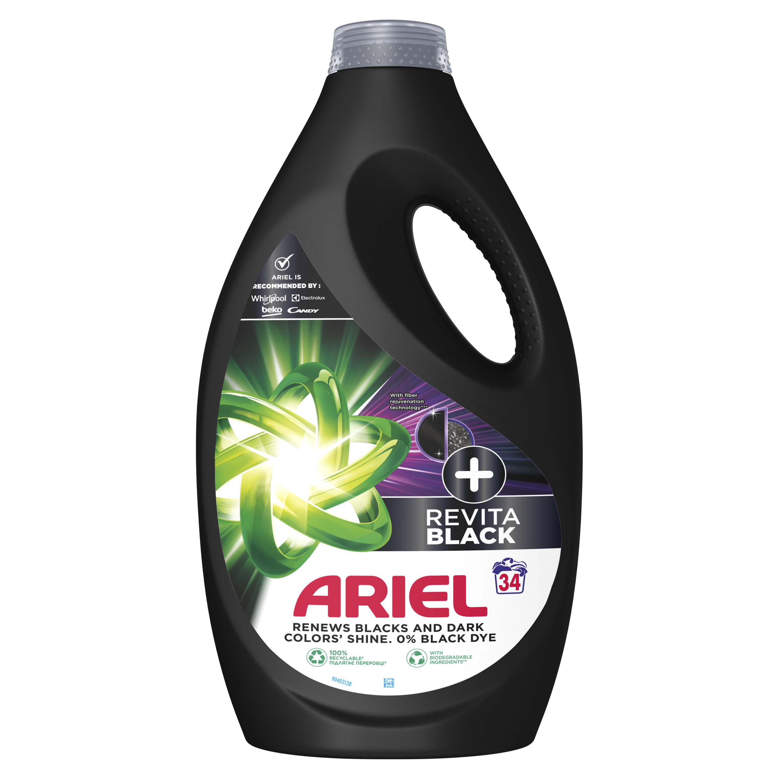 ARIEL Revitablack płyn do prania czarnego 34W 1,7l