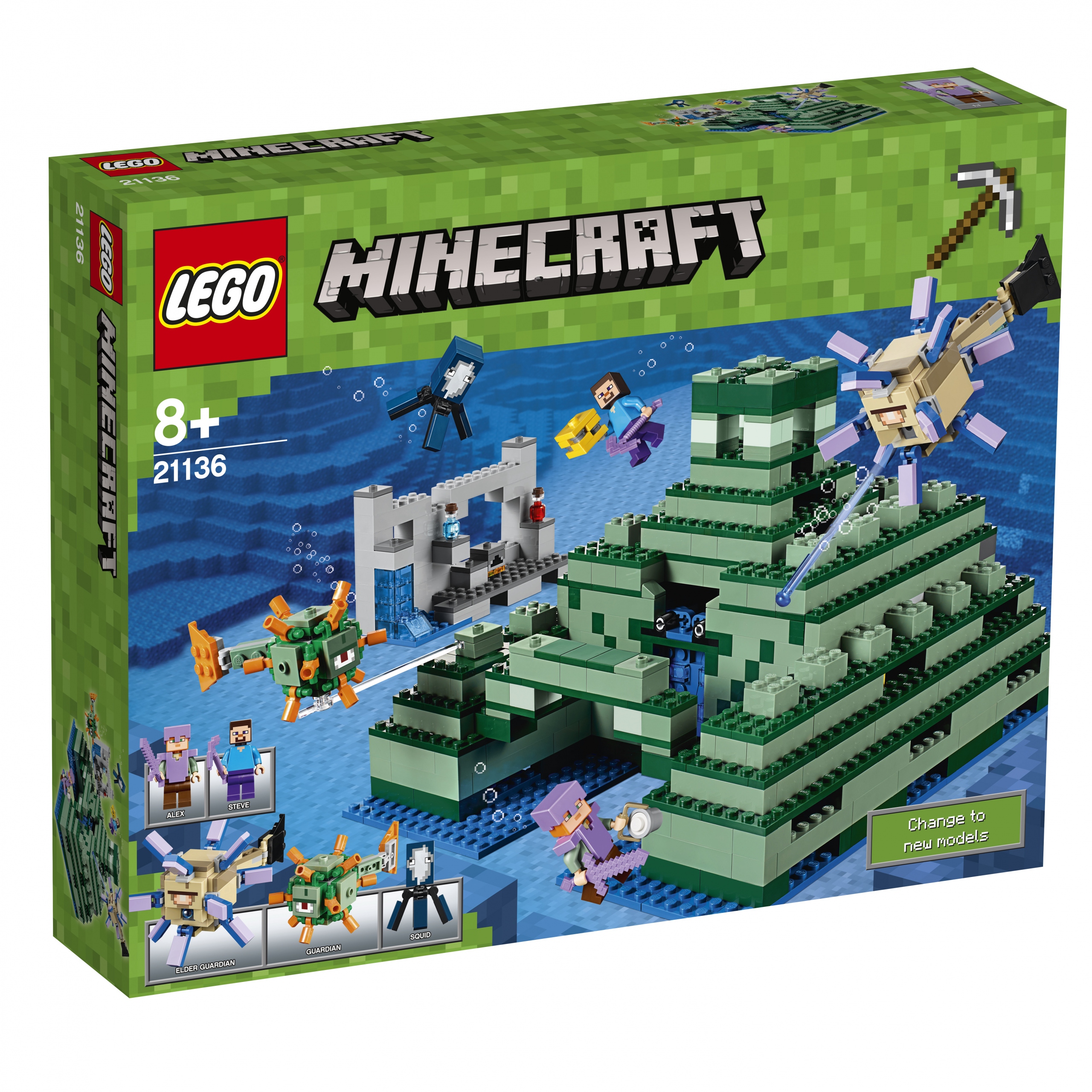 Klocki Lego Minecraft Oceaniczny monument 1122 elementy