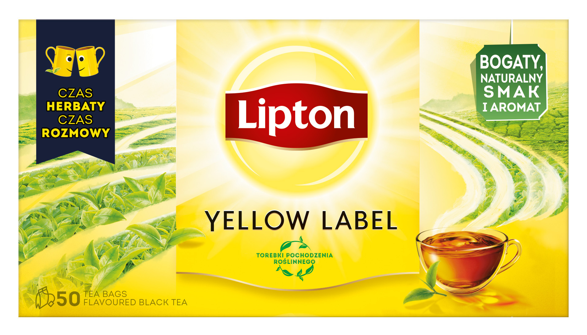 HERBATA LIPTON YELLOW LABEL EKSPRESOWA 50SZT. 0203