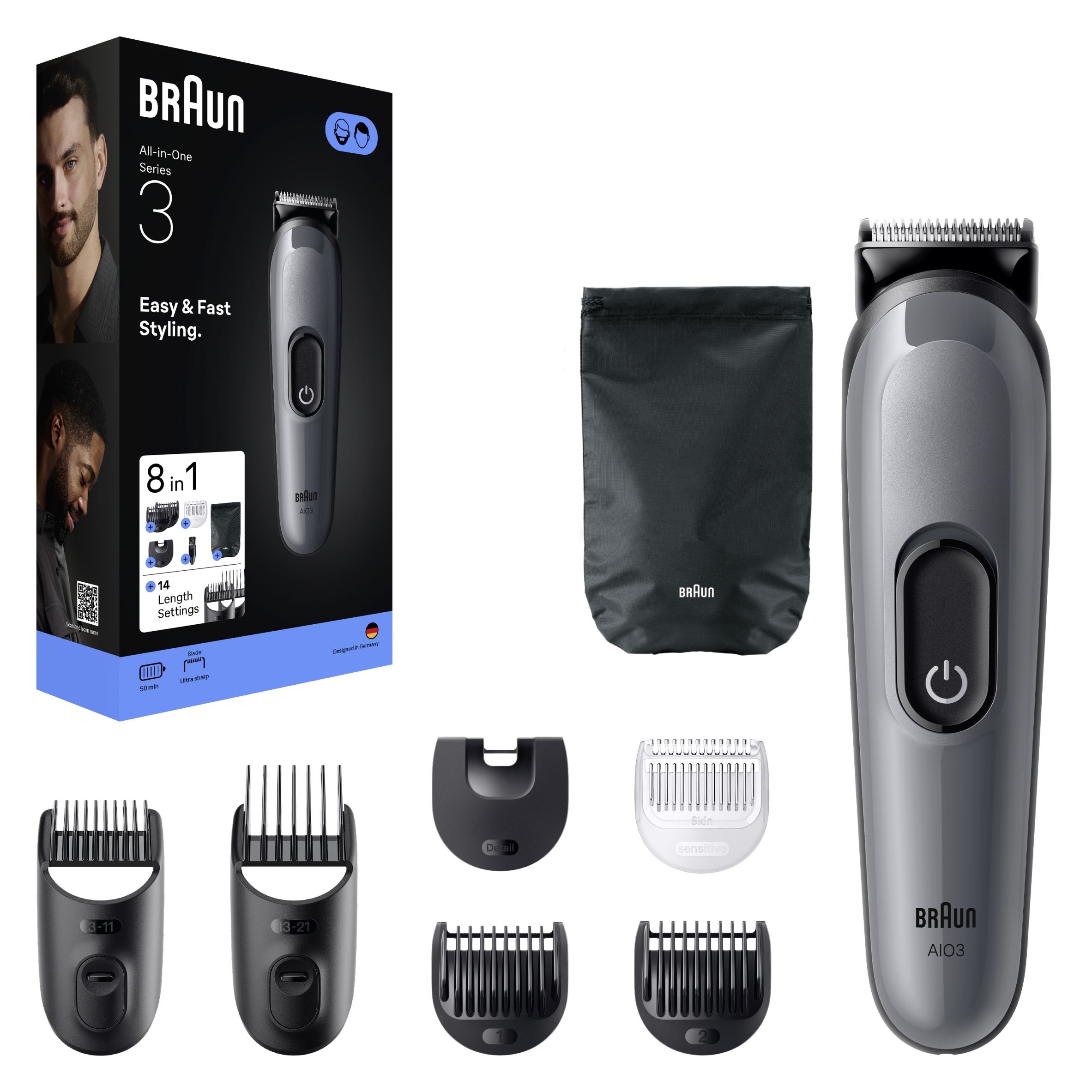 AIO3540 Series 3 Zastřihovač 8V1 Braun