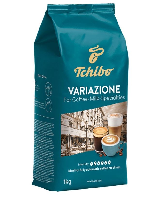 Tchibo Variazione 1kg Káva Zrnková pro Latte Cappuccino Flat White