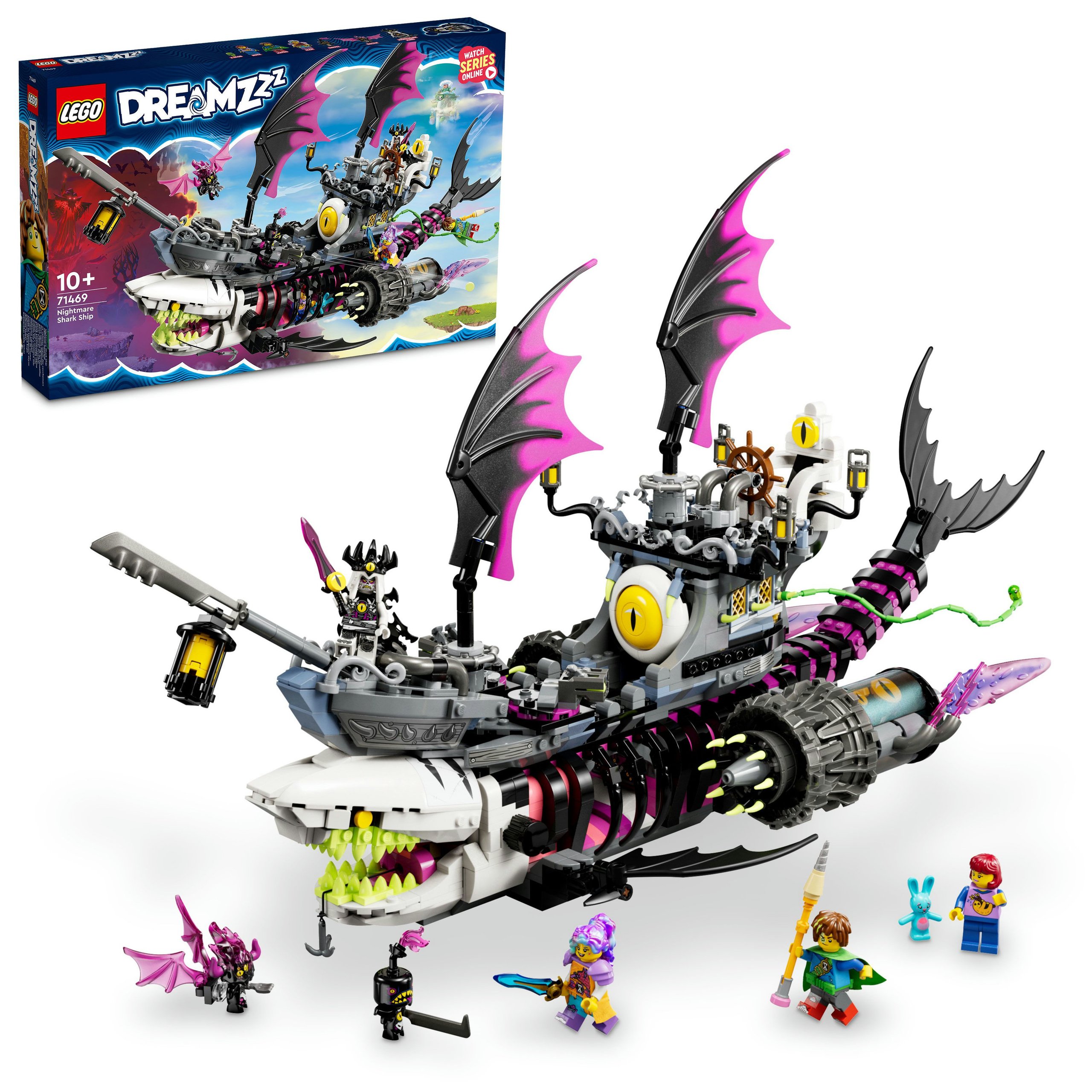 Klocki LEGO DREAMZzz Zestaw Koszmarny Rekinokręt 2 w 1 71469