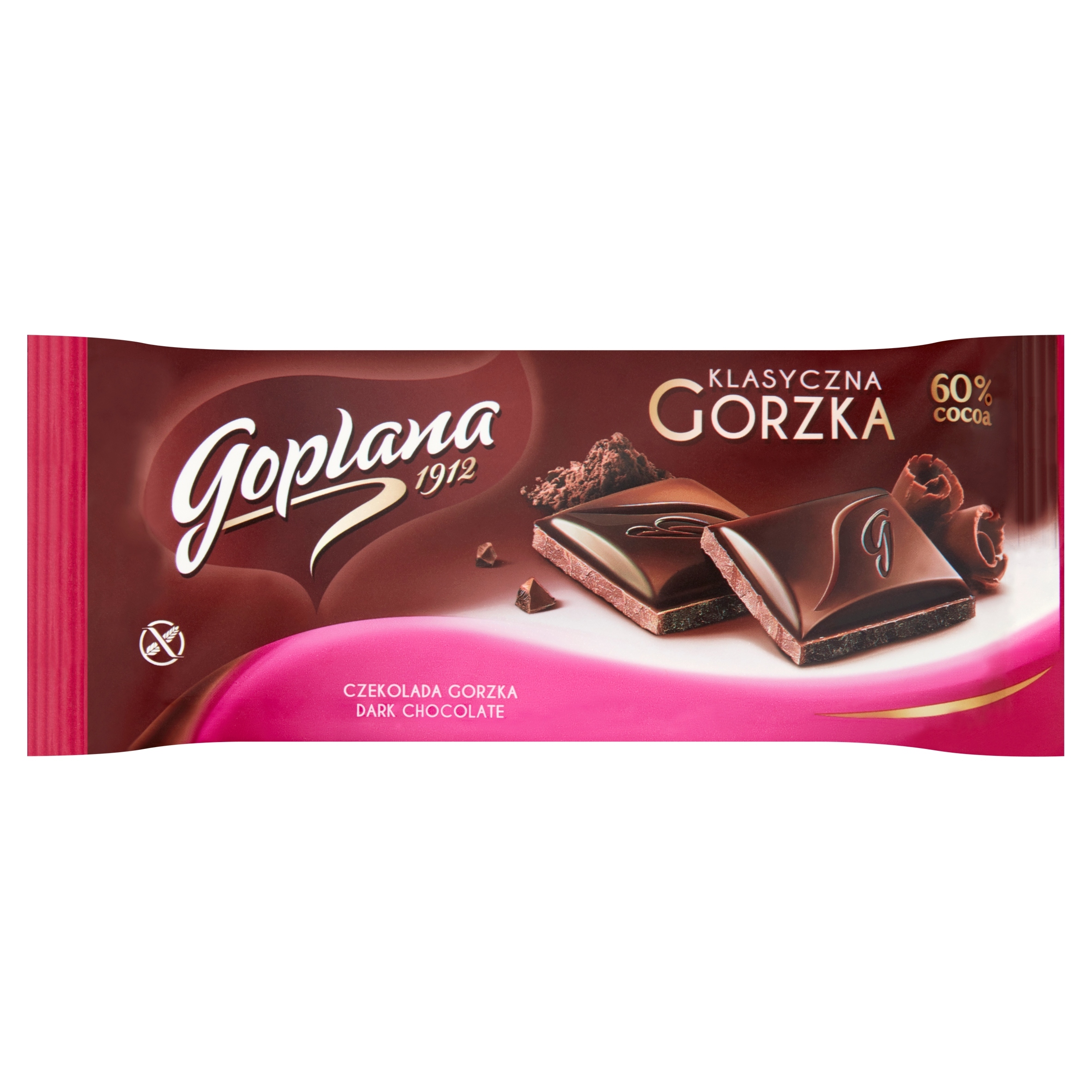 Czekolada gorzka 60% Goplana 90g bezglutenowa